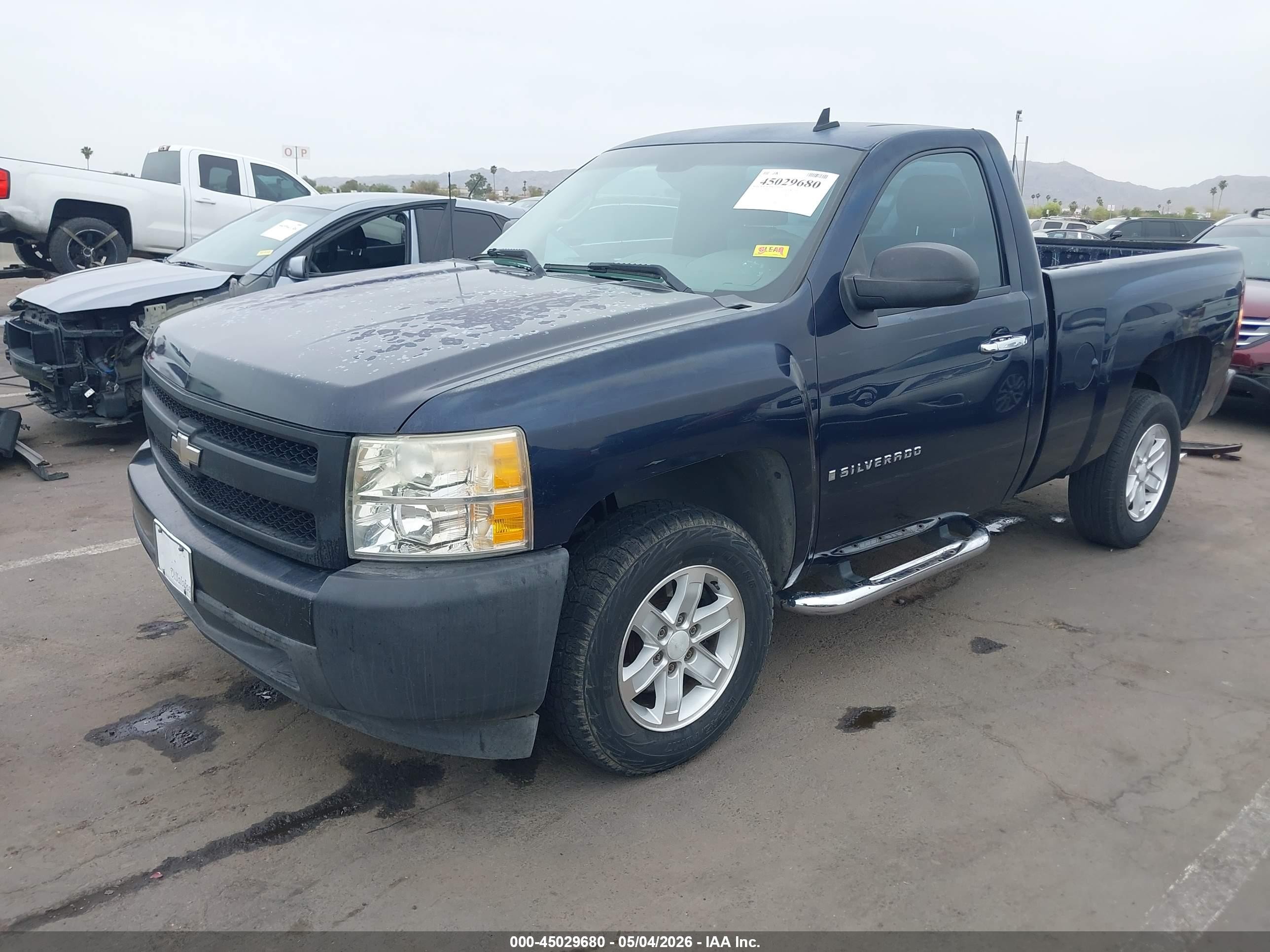 2007 Chevrolet Silverado 1500 Work Truck Black vin: 1GCEC14X87Z642532