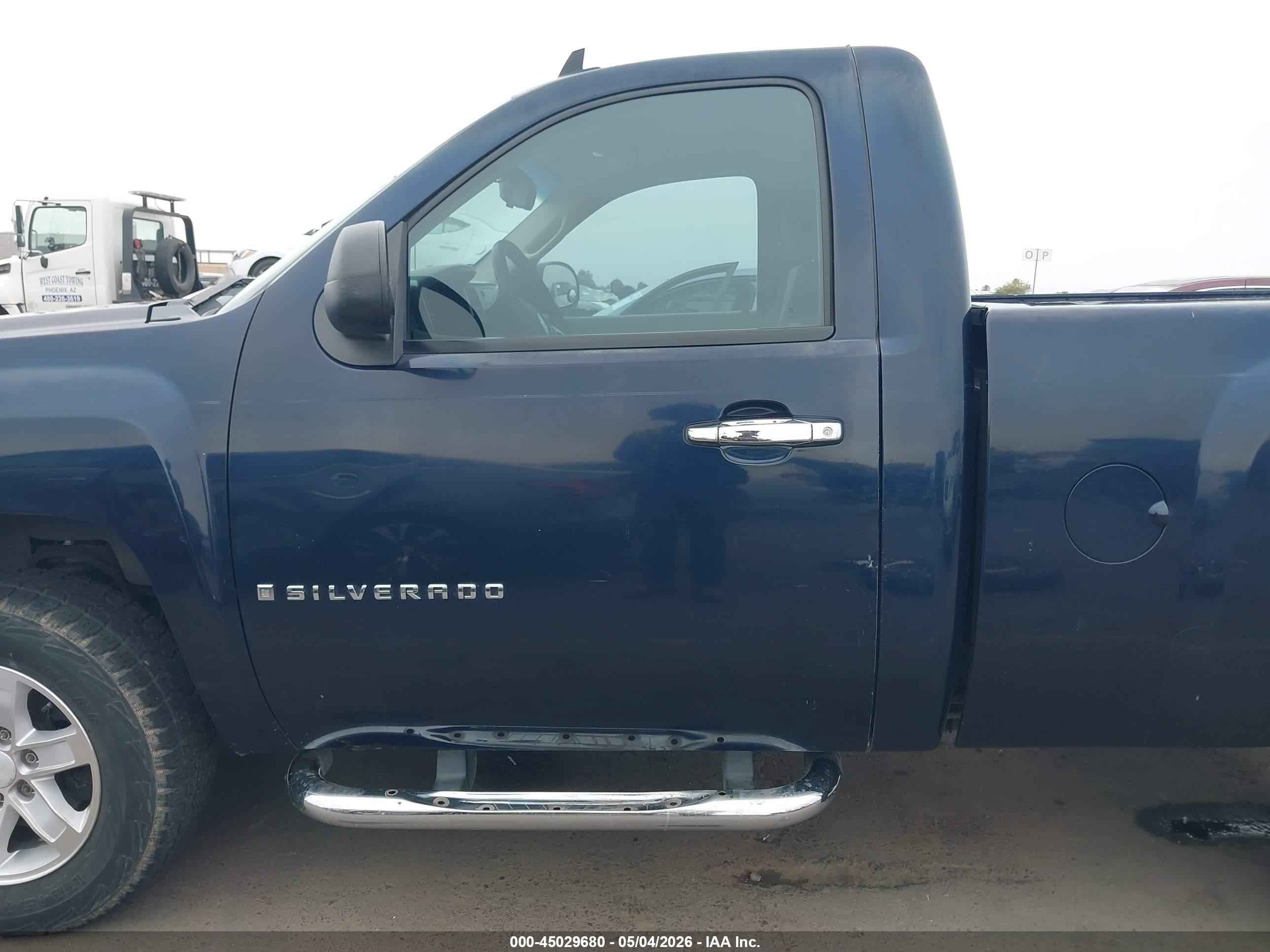 2007 Chevrolet Silverado 1500 Work Truck Black vin: 1GCEC14X87Z642532