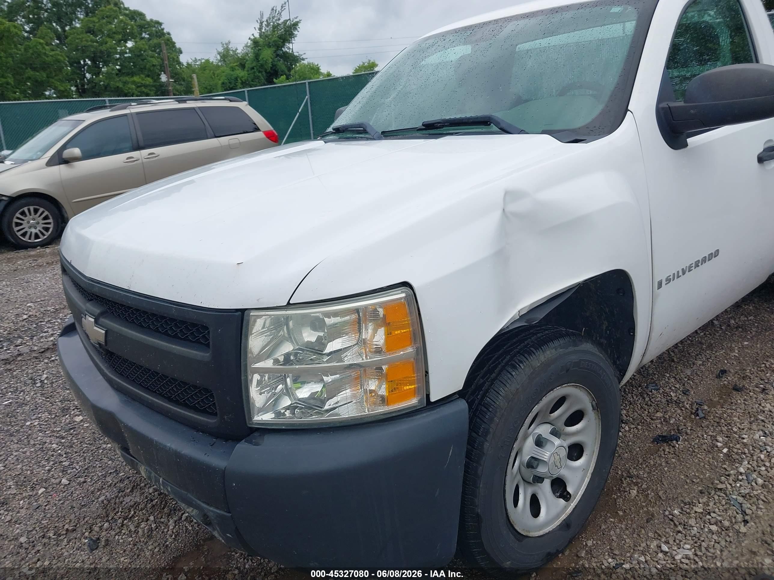 2008 Chevrolet Silverado 1500 Work Truck White vin: 1GCEC14X88Z113244