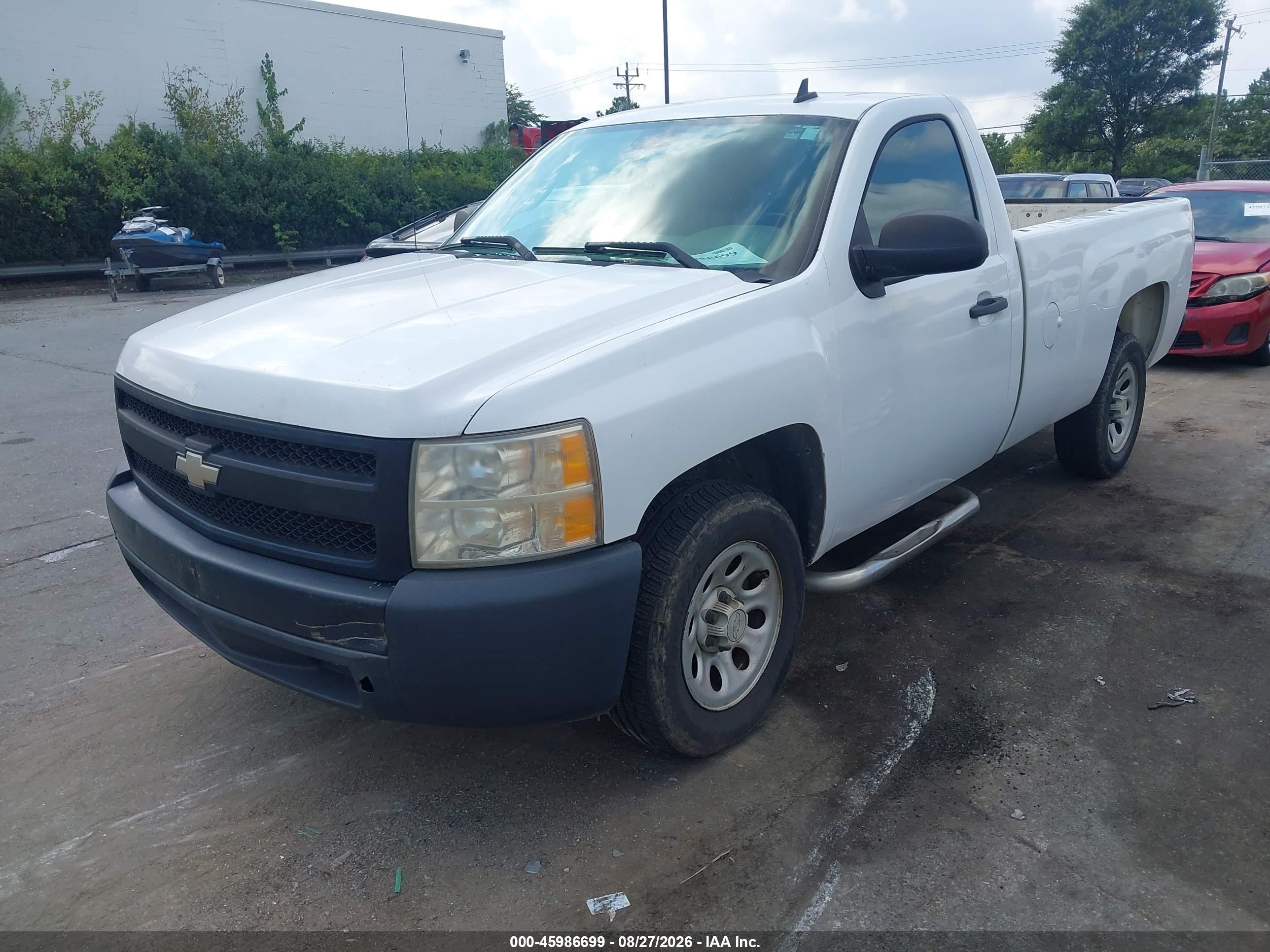 2008 Chevrolet Silverado 1500 Work Truck White vin: 1GCEC14X88Z218124