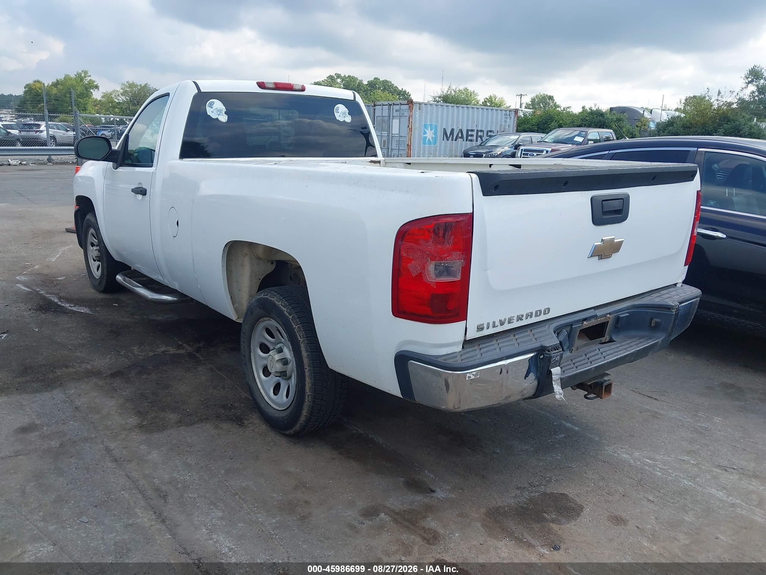 2008 Chevrolet Silverado 1500 Work Truck White vin: 1GCEC14X88Z218124
