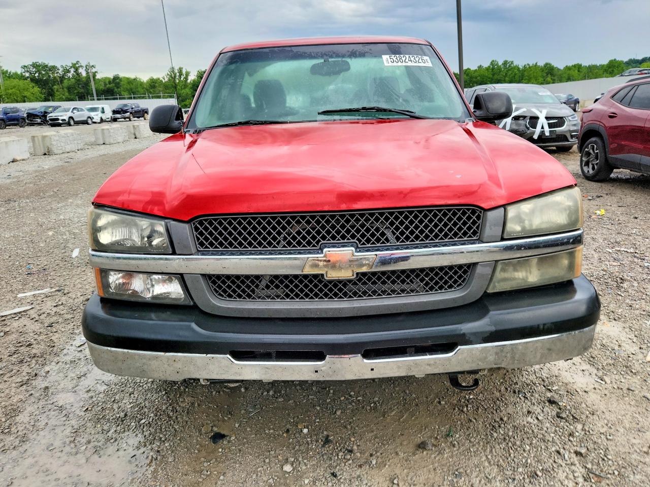2004 Chevrolet Silverado C1500 Red vin: 1GCEC14X94Z238165