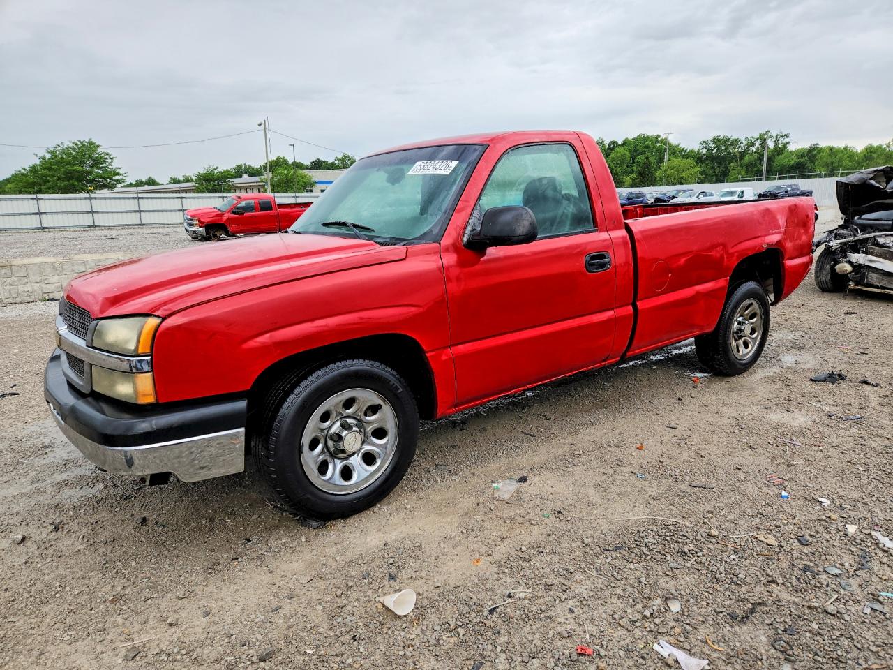 2004 Chevrolet Silverado C1500 Red vin: 1GCEC14X94Z238165