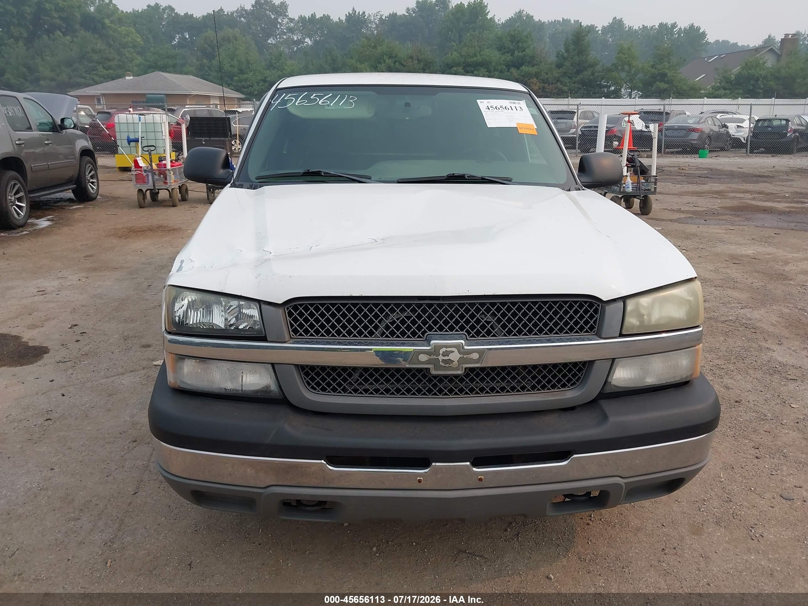 2004 Chevrolet Silverado 1500 Work Truck White vin: 1GCEC14X94Z322549