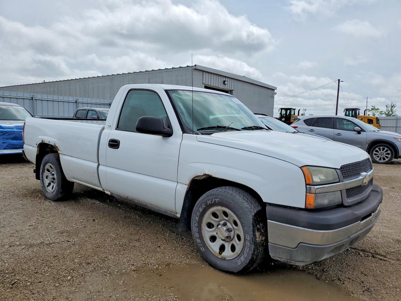 2005 Chevrolet Silverado C1500 White vin: 1GCEC14X95Z209587