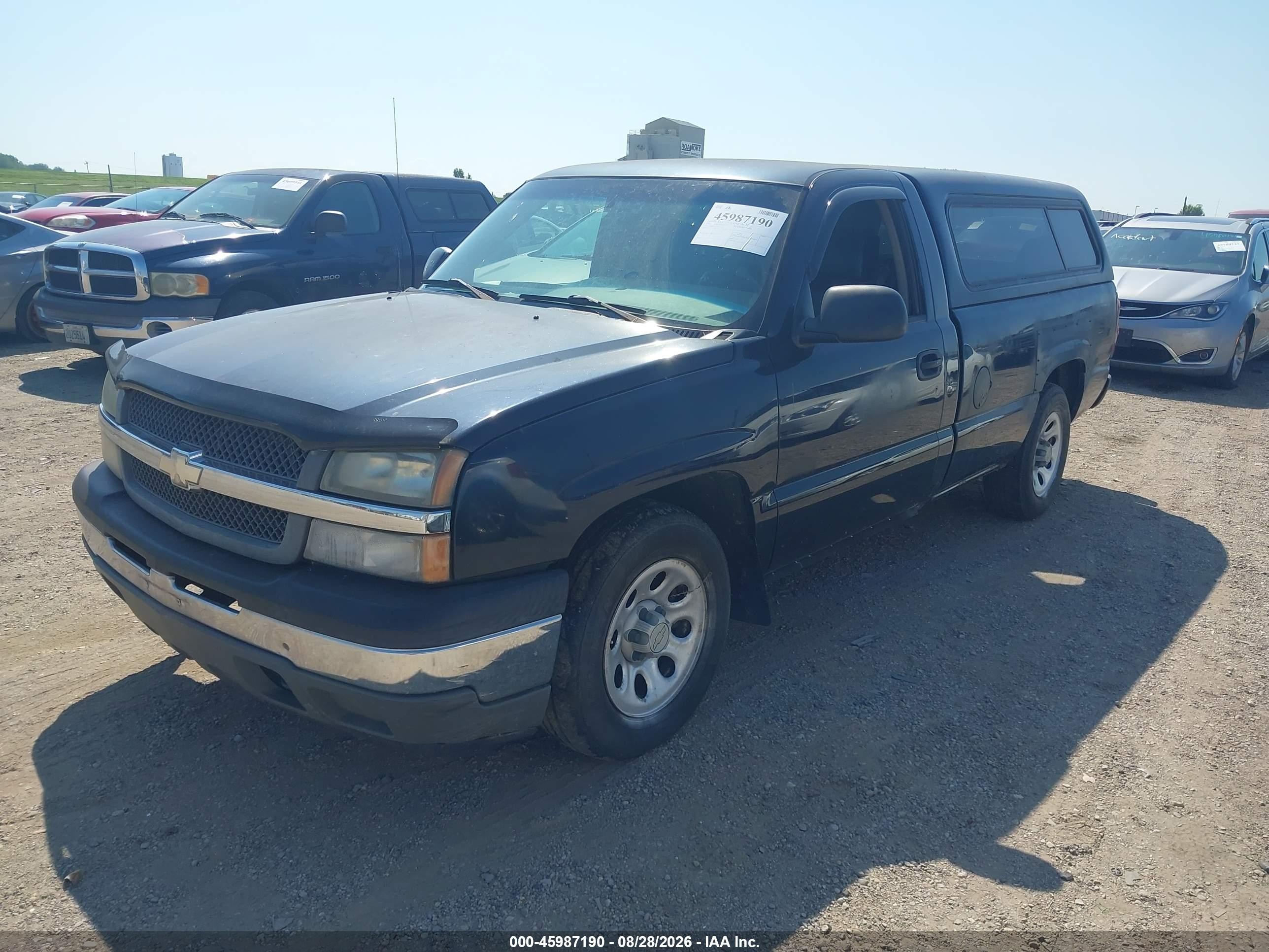 2005 Chevrolet Silverado 1500 Work Truck Blue vin: 1GCEC14X95Z332743
