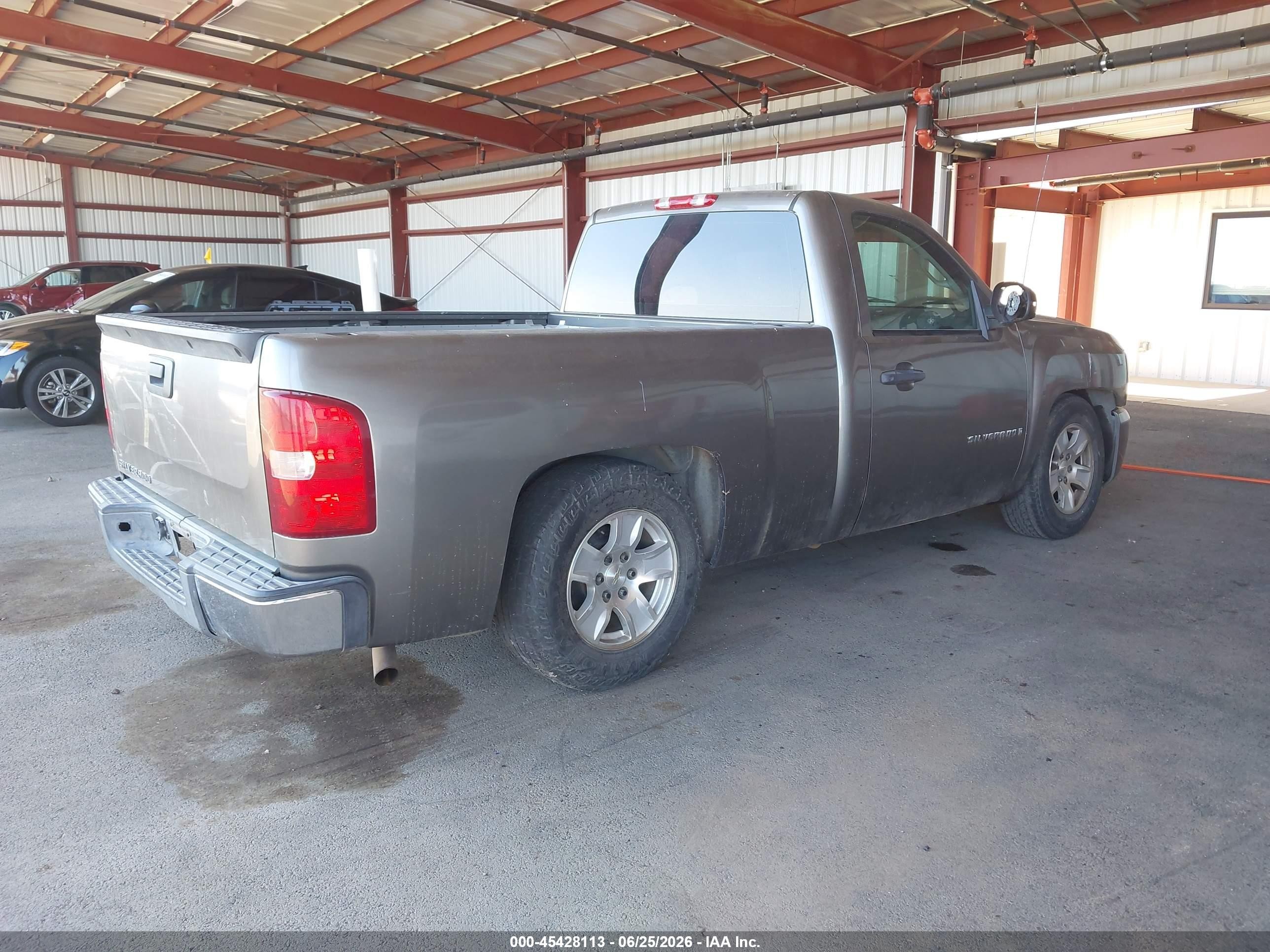 2007 Chevrolet Silverado 1500 Work Truck Gray vin: 1GCEC14X97Z613511