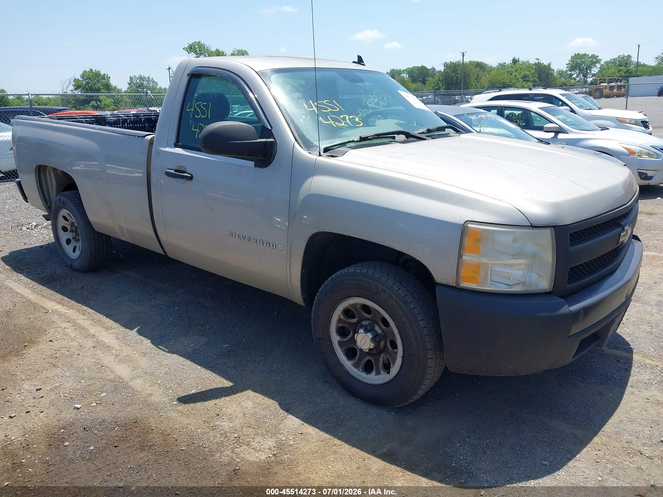 2008 Chevrolet Silverado 1500 Work Truck Champagne vin: 1GCEC14X98Z146317