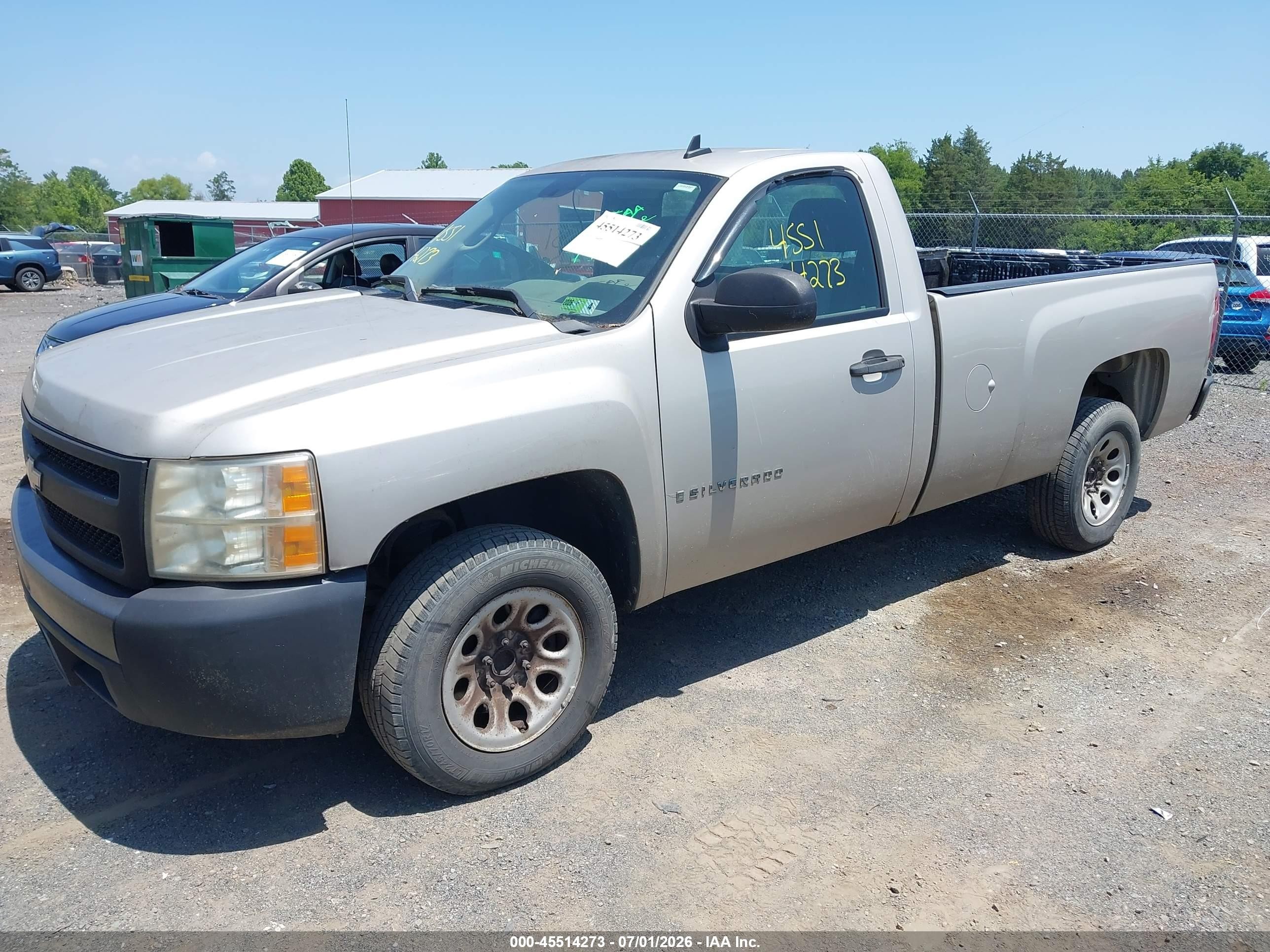 2008 Chevrolet Silverado 1500 Work Truck Champagne vin: 1GCEC14X98Z146317