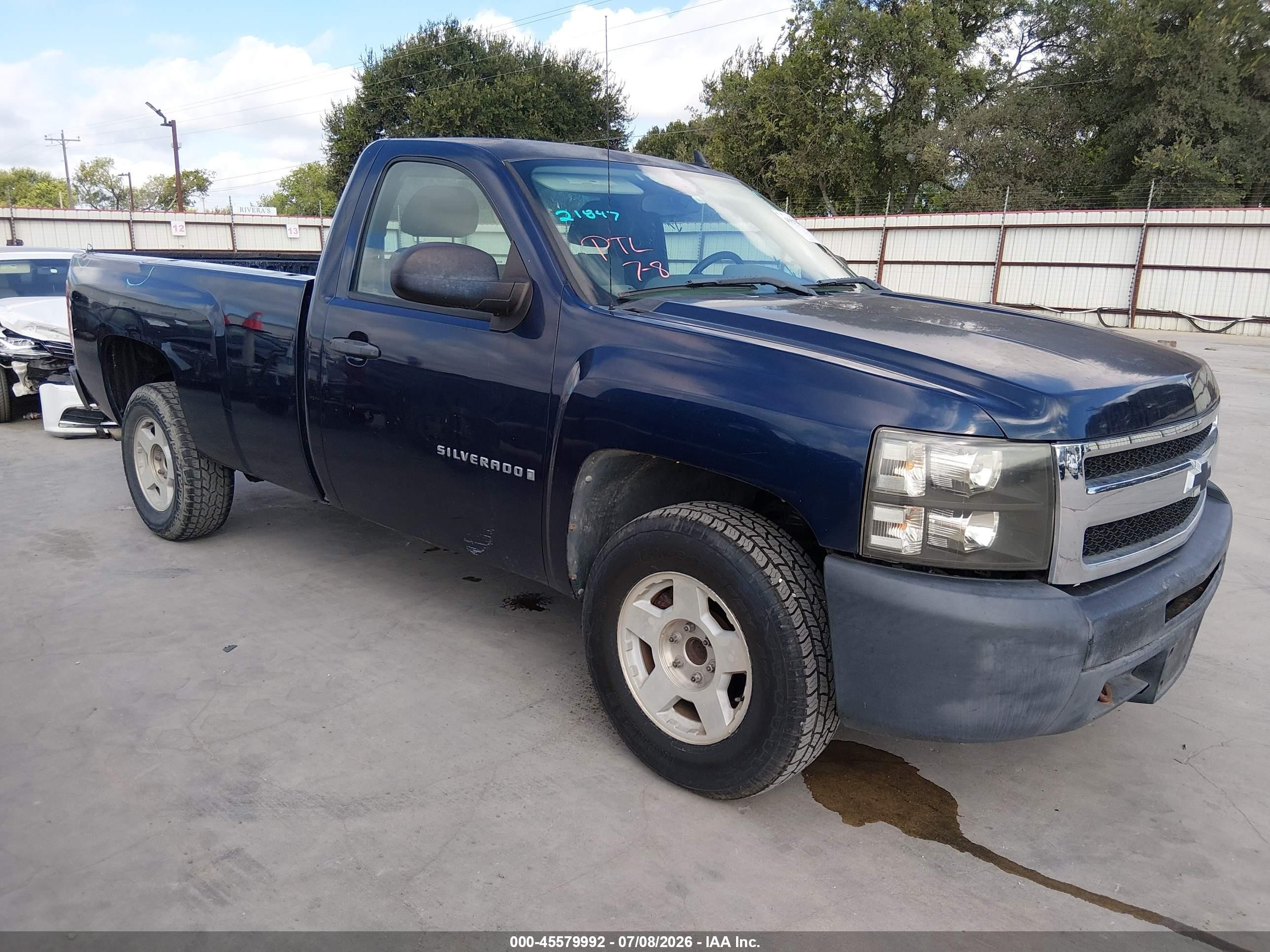 2009 Chevrolet Silverado 1500 Work Truck Dark Blue vin: 1GCEC14X99Z217727