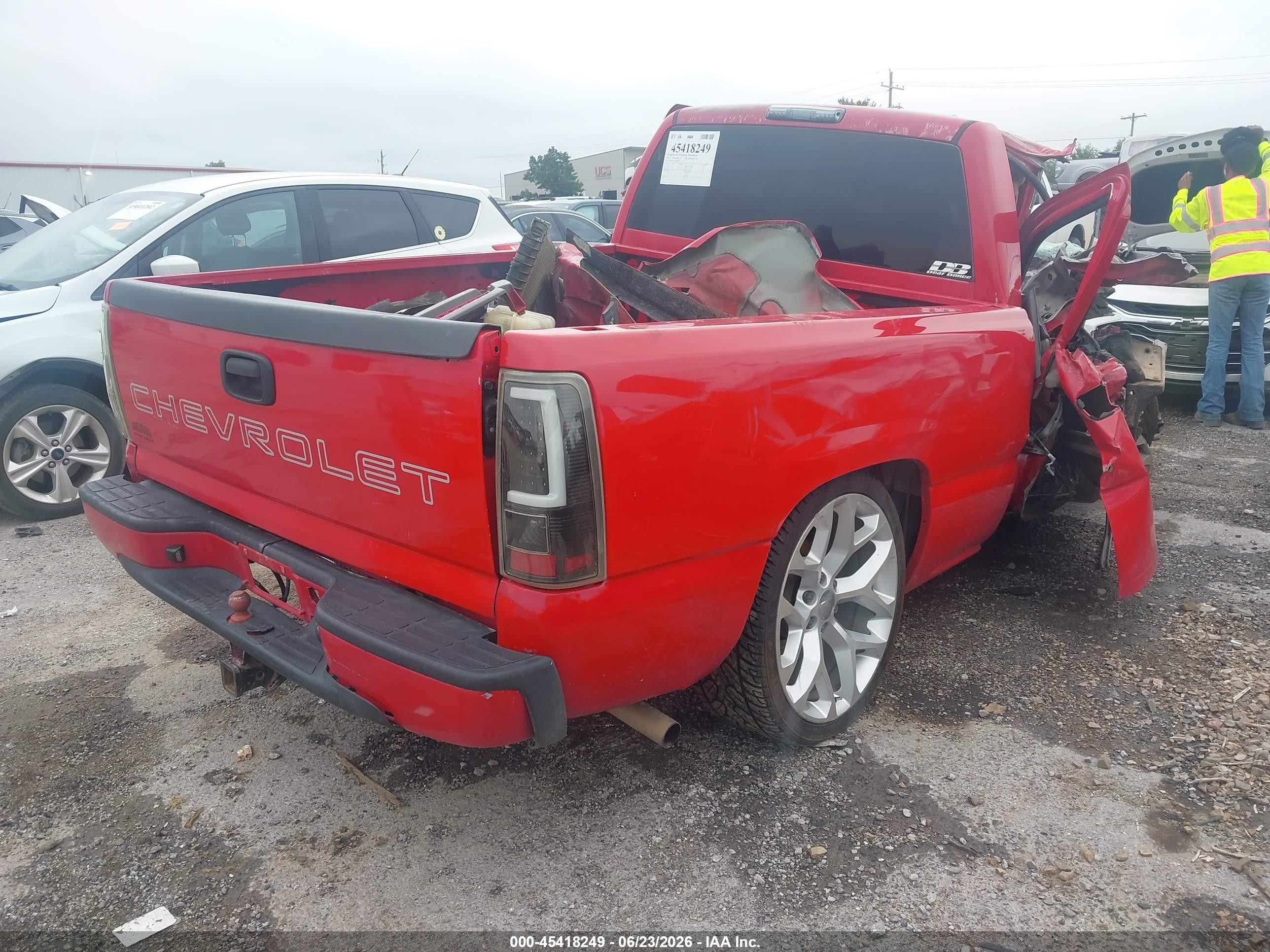 2003 Chevrolet Silverado 1500 Ls Red vin: 1GCEC14XX3Z278480