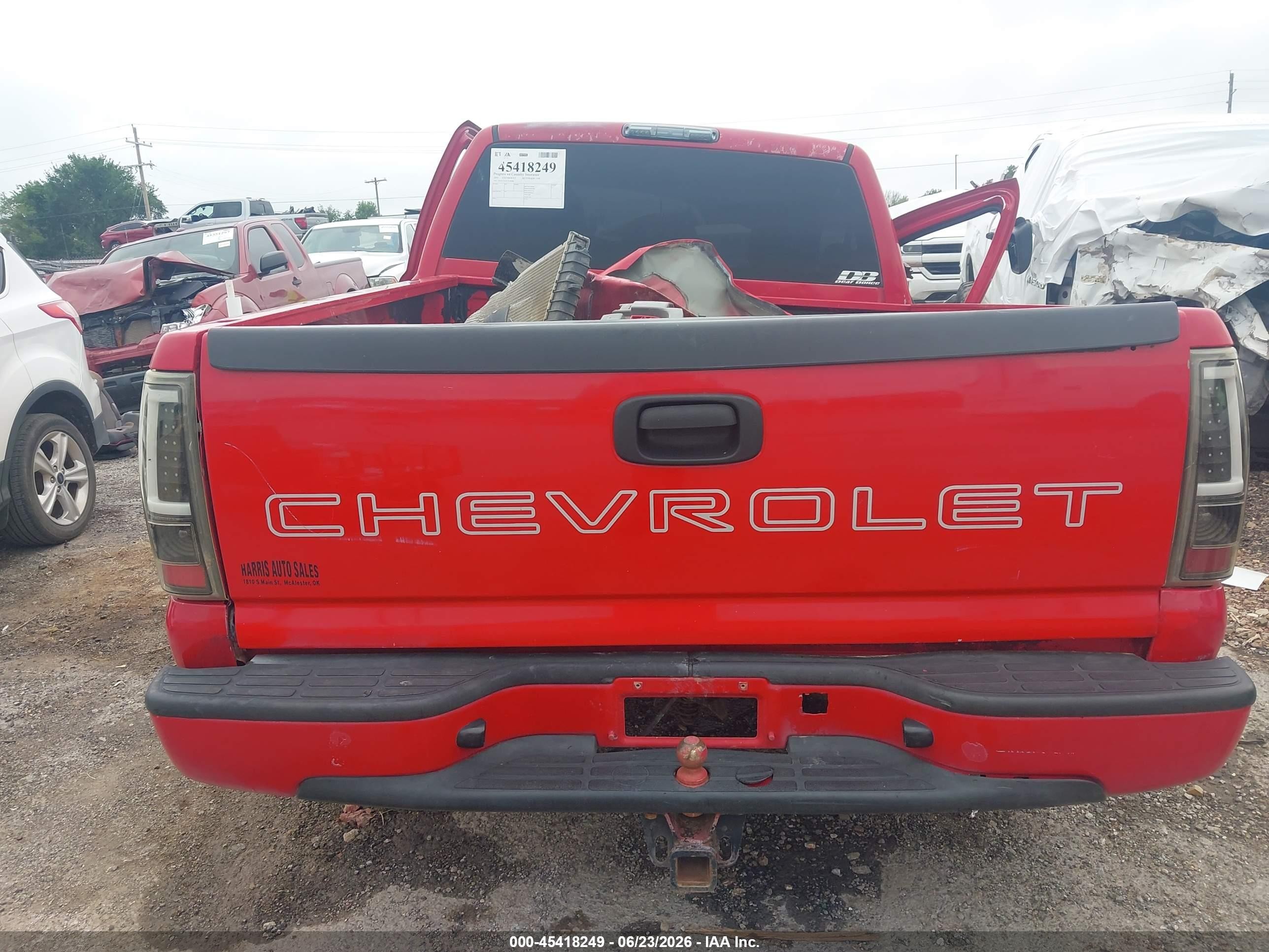 2003 Chevrolet Silverado 1500 Ls Red vin: 1GCEC14XX3Z278480