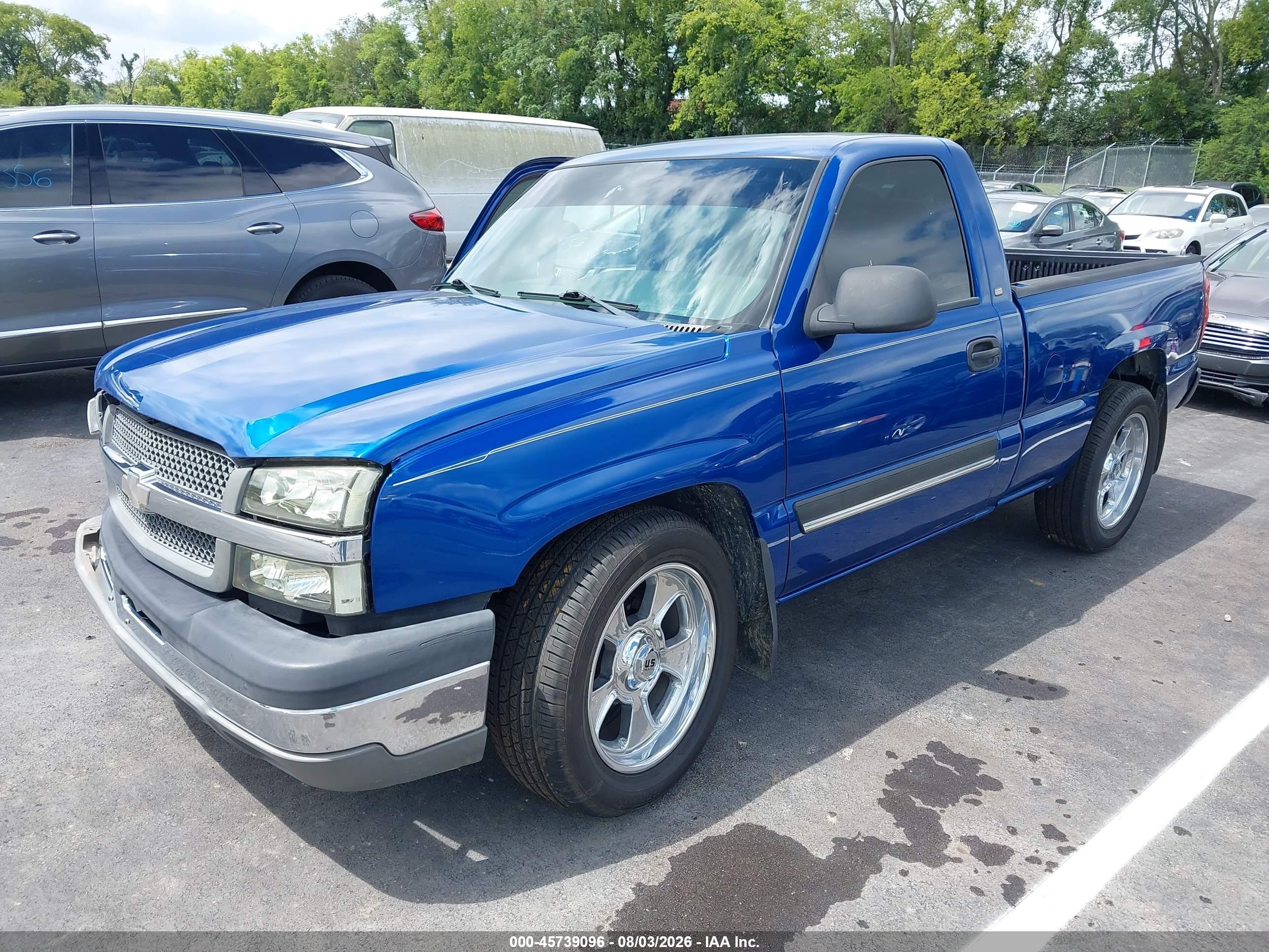 2004 Chevrolet Silverado 1500   Blue vin: 1GCEC14XX4Z154016