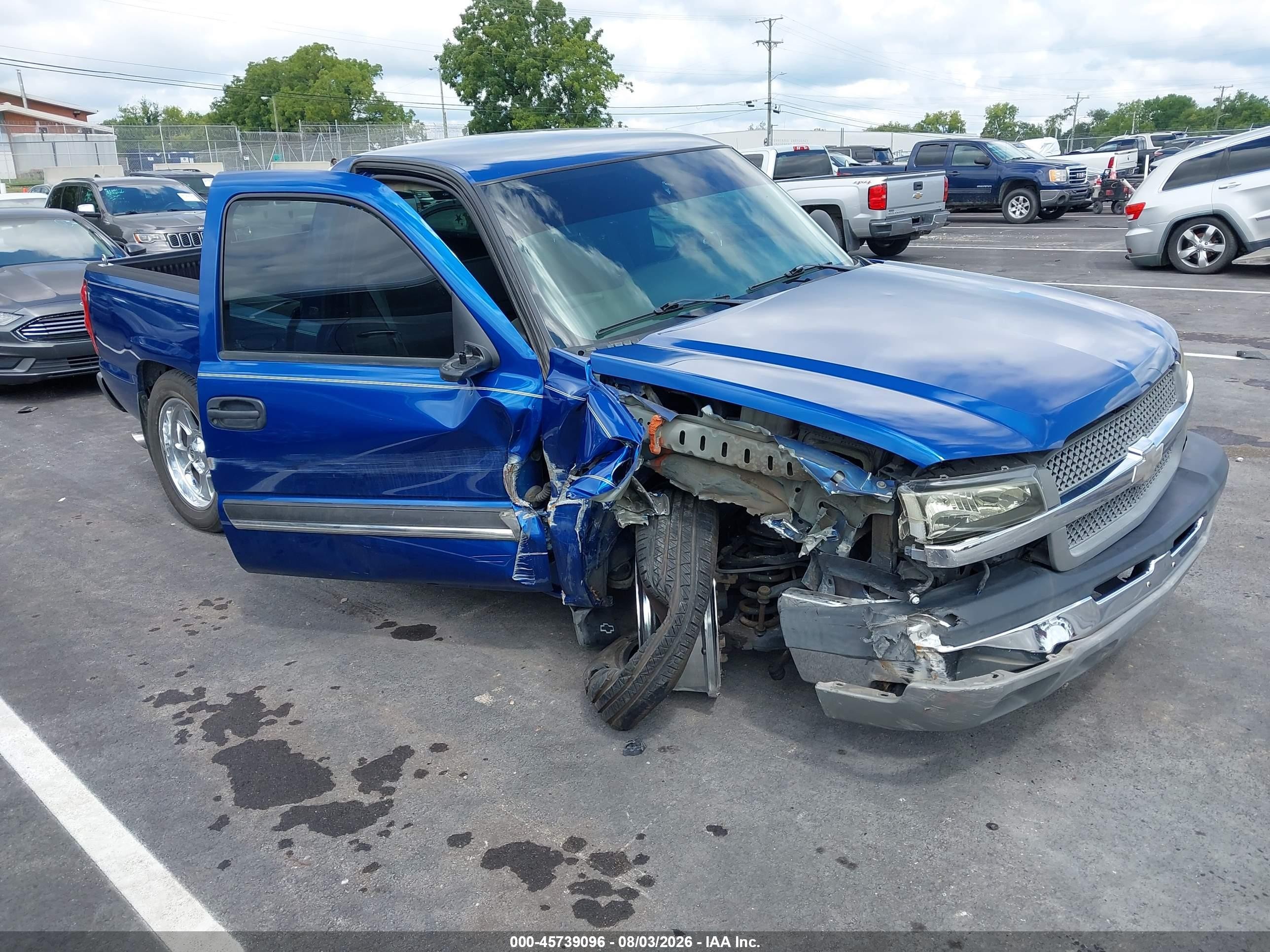 2004 Chevrolet Silverado 1500   Blue vin: 1GCEC14XX4Z154016