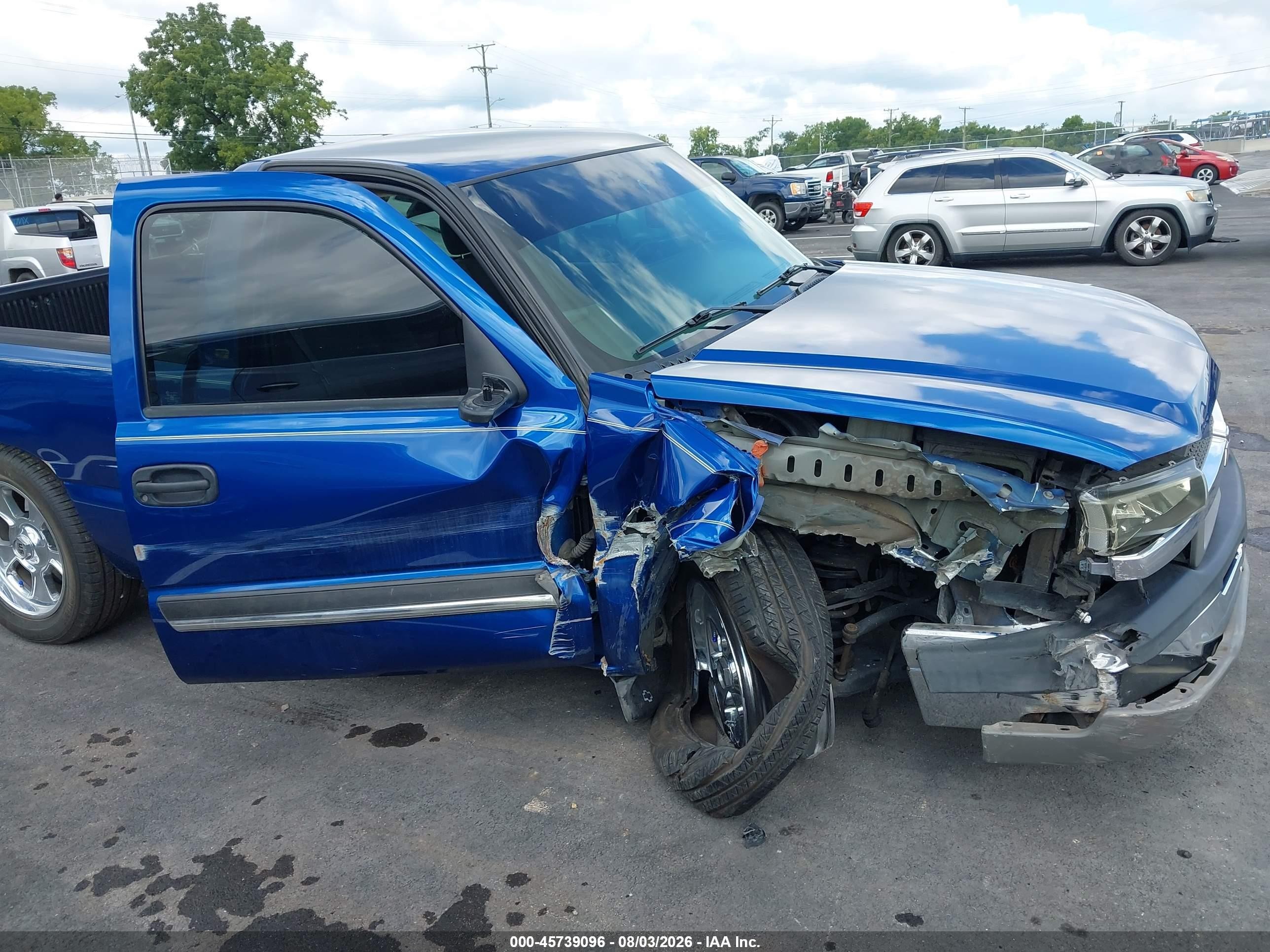 2004 Chevrolet Silverado 1500   Blue vin: 1GCEC14XX4Z154016