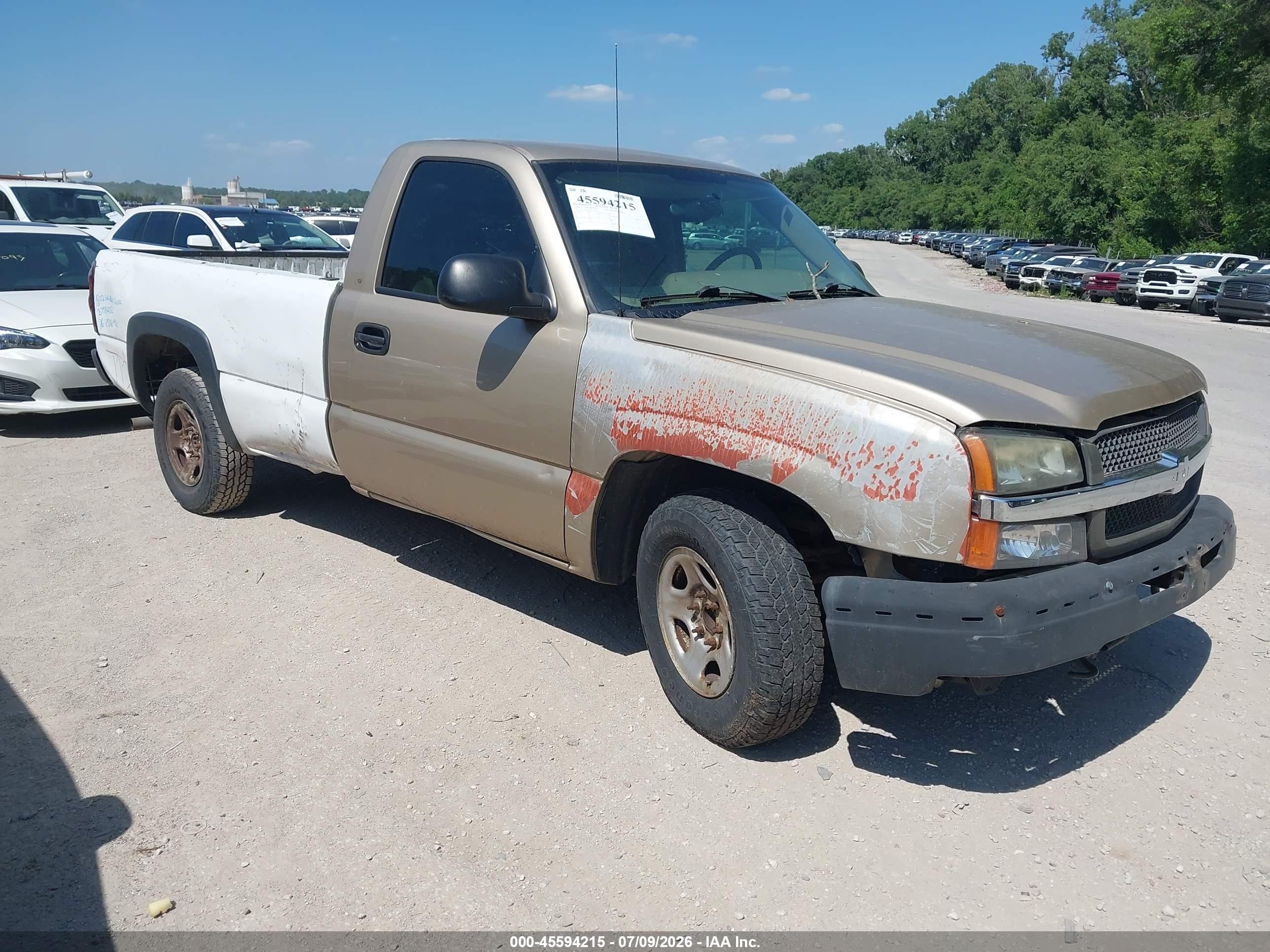 2004 Chevrolet Silverado 1500 Work Truck Gold vin: 1GCEC14XX4Z352000