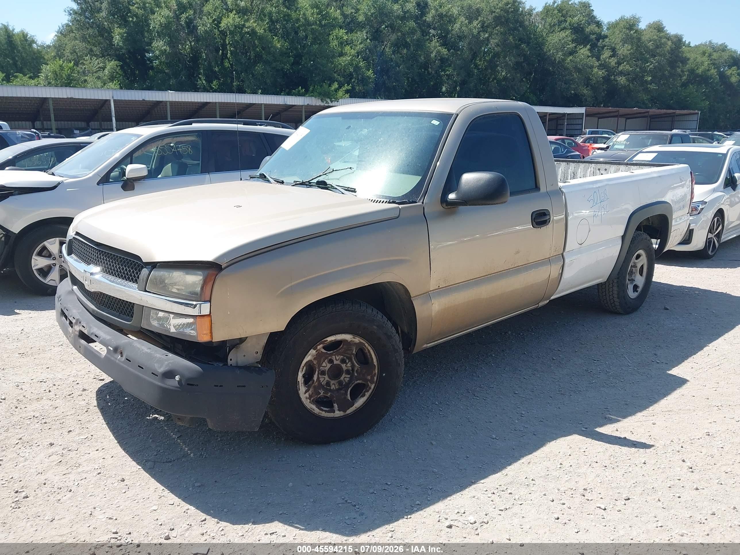 2004 Chevrolet Silverado 1500 Work Truck Gold vin: 1GCEC14XX4Z352000