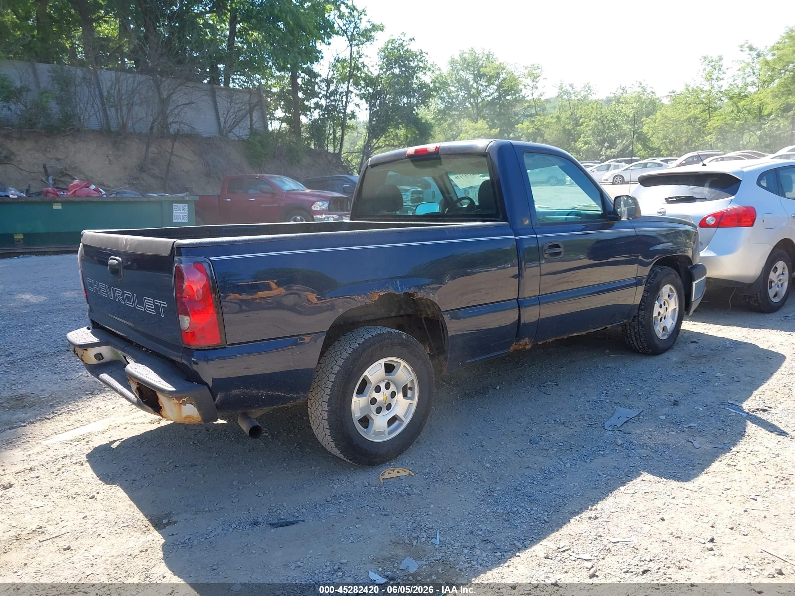 2005 Chevrolet Silverado 1500 Work Truck Blue vin: 1GCEC14XX5Z138755