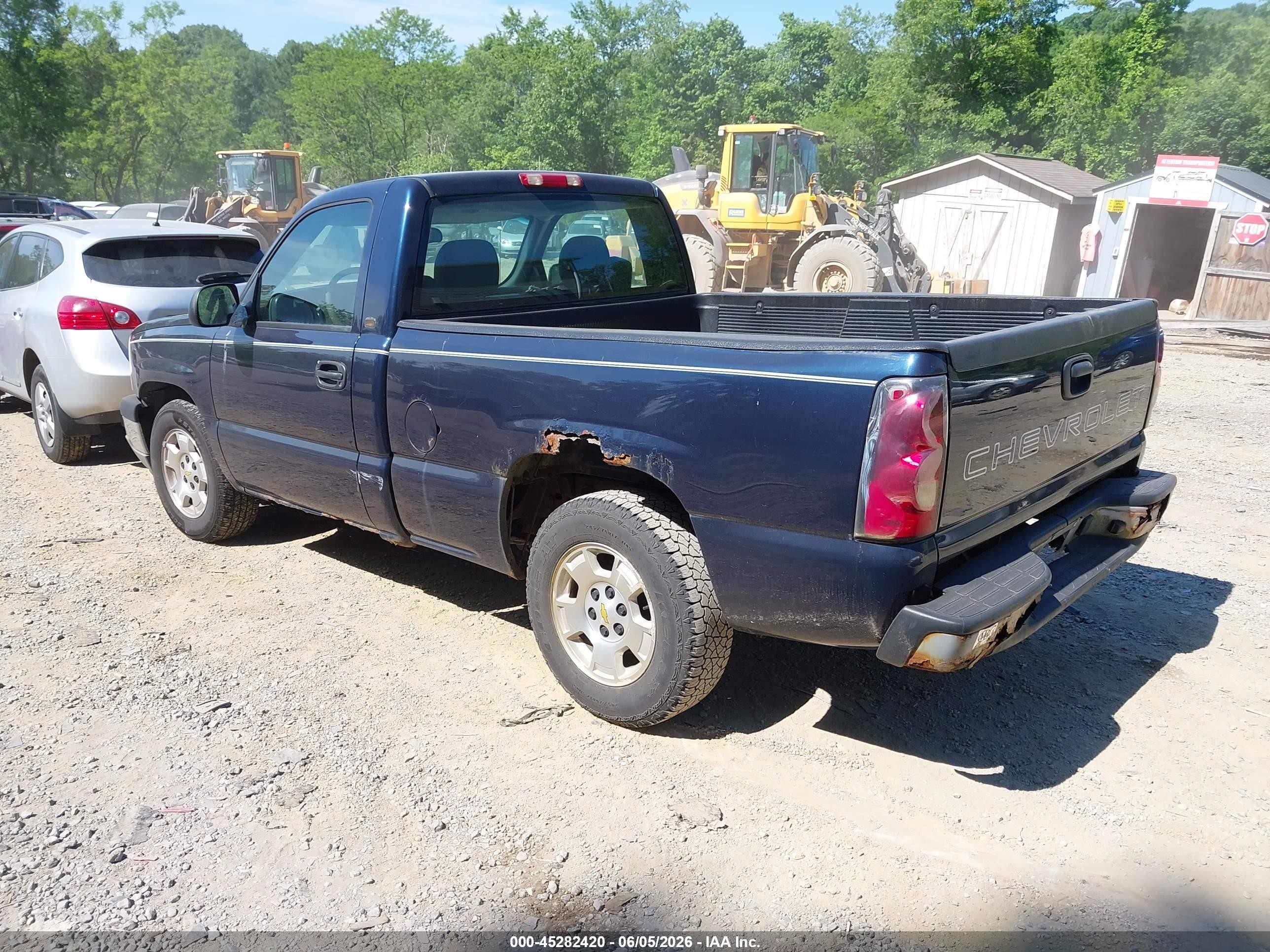 2005 Chevrolet Silverado 1500 Work Truck Blue vin: 1GCEC14XX5Z138755