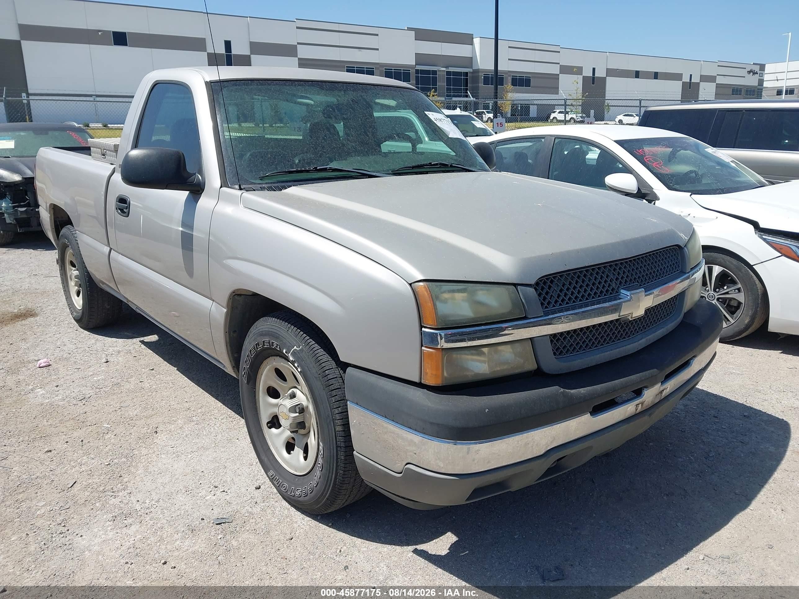 2005 Chevrolet Silverado 1500 Work Truck Silver vin: 1GCEC14XX5Z208397
