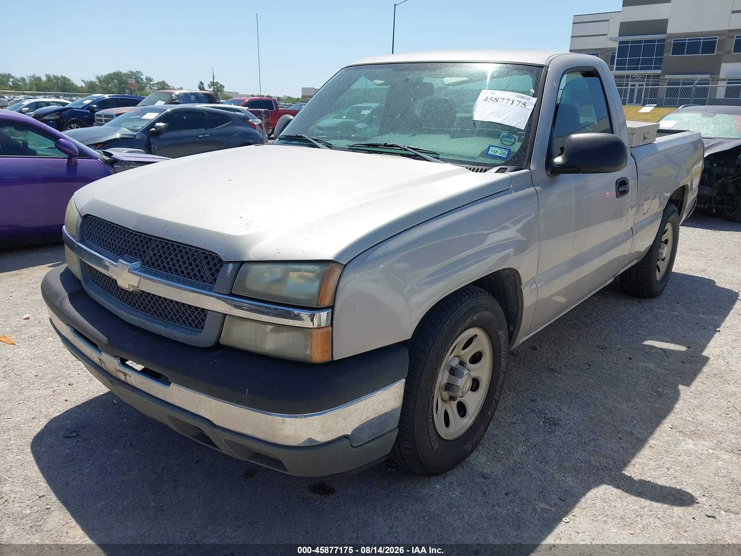 2005 Chevrolet Silverado 1500 Work Truck Серебряный vin: 1GCEC14XX5Z208397