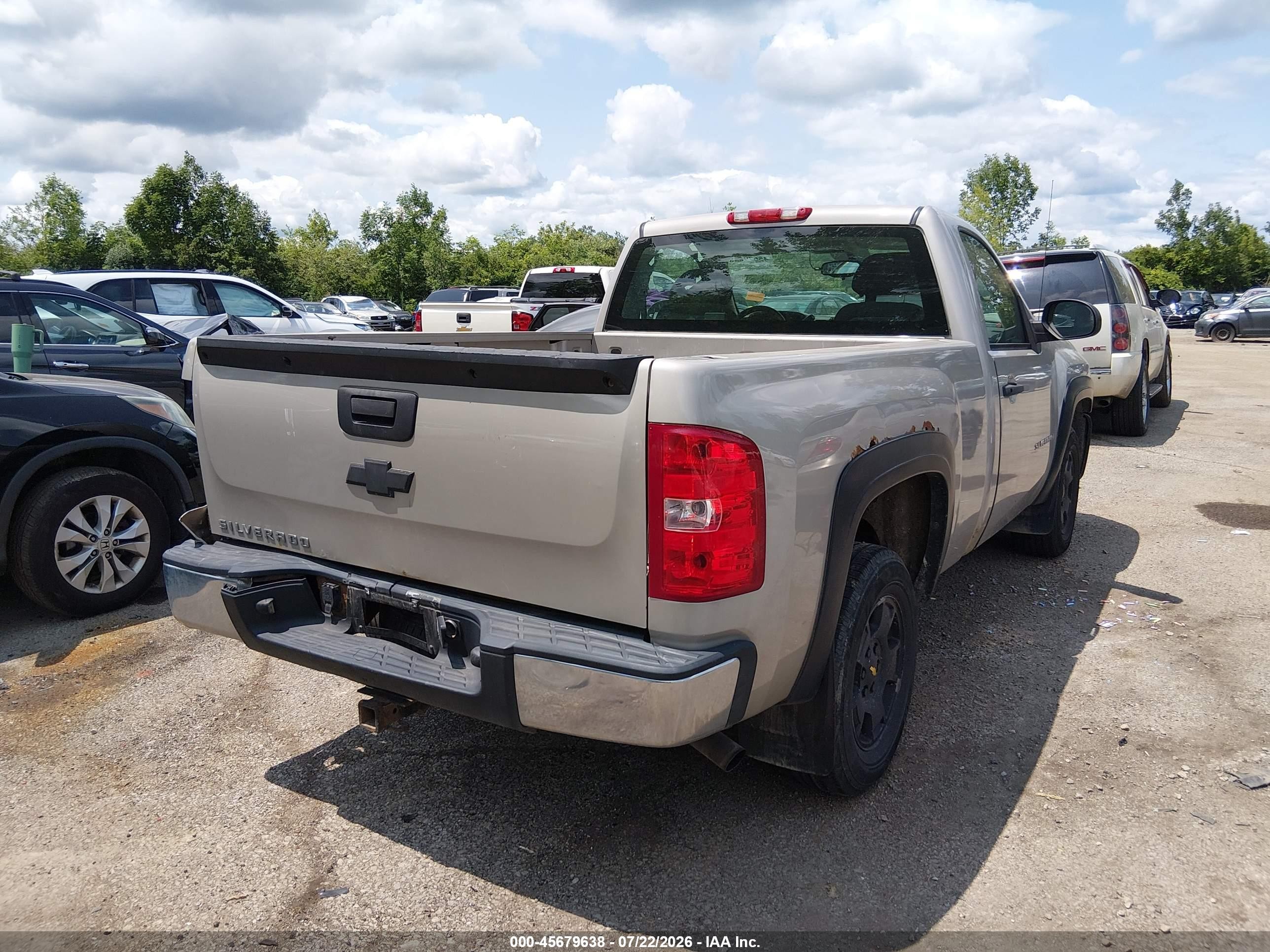 2008 Chevrolet Silverado 1500 Work Truck Серый vin: 1GCEC14XX8Z233398
