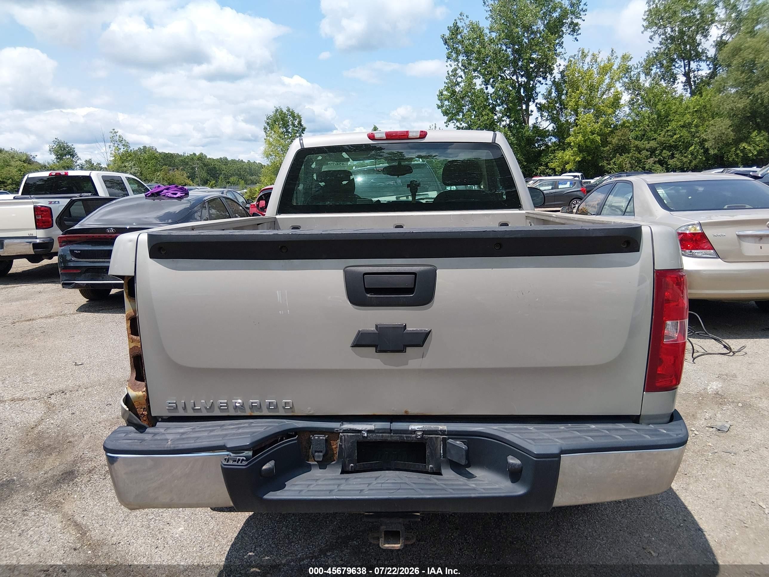 2008 Chevrolet Silverado 1500 Work Truck Серый vin: 1GCEC14XX8Z233398