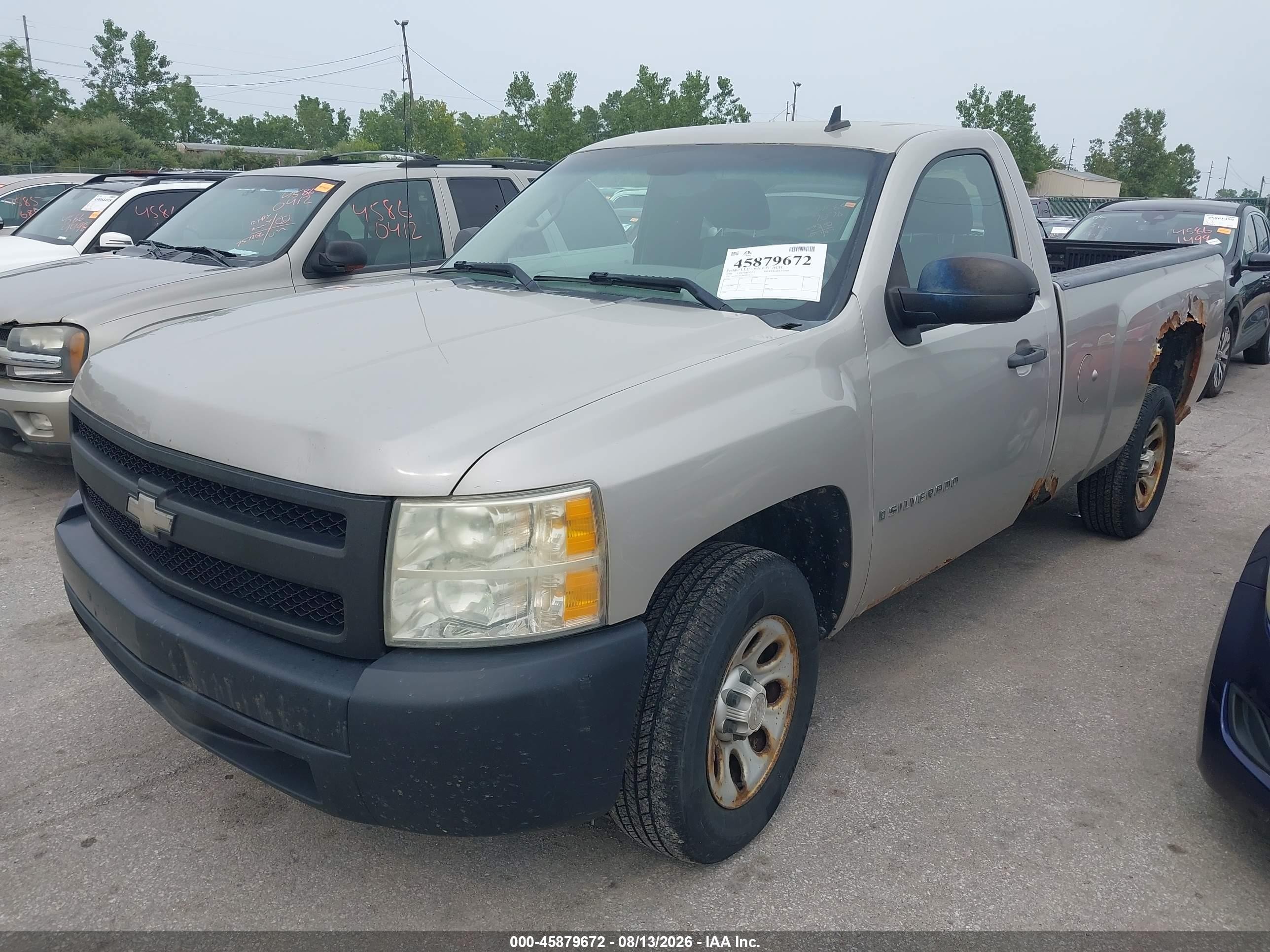 2008 Chevrolet Silverado 1500 Work Truck Gray vin: 1GCEC14XX8Z327474