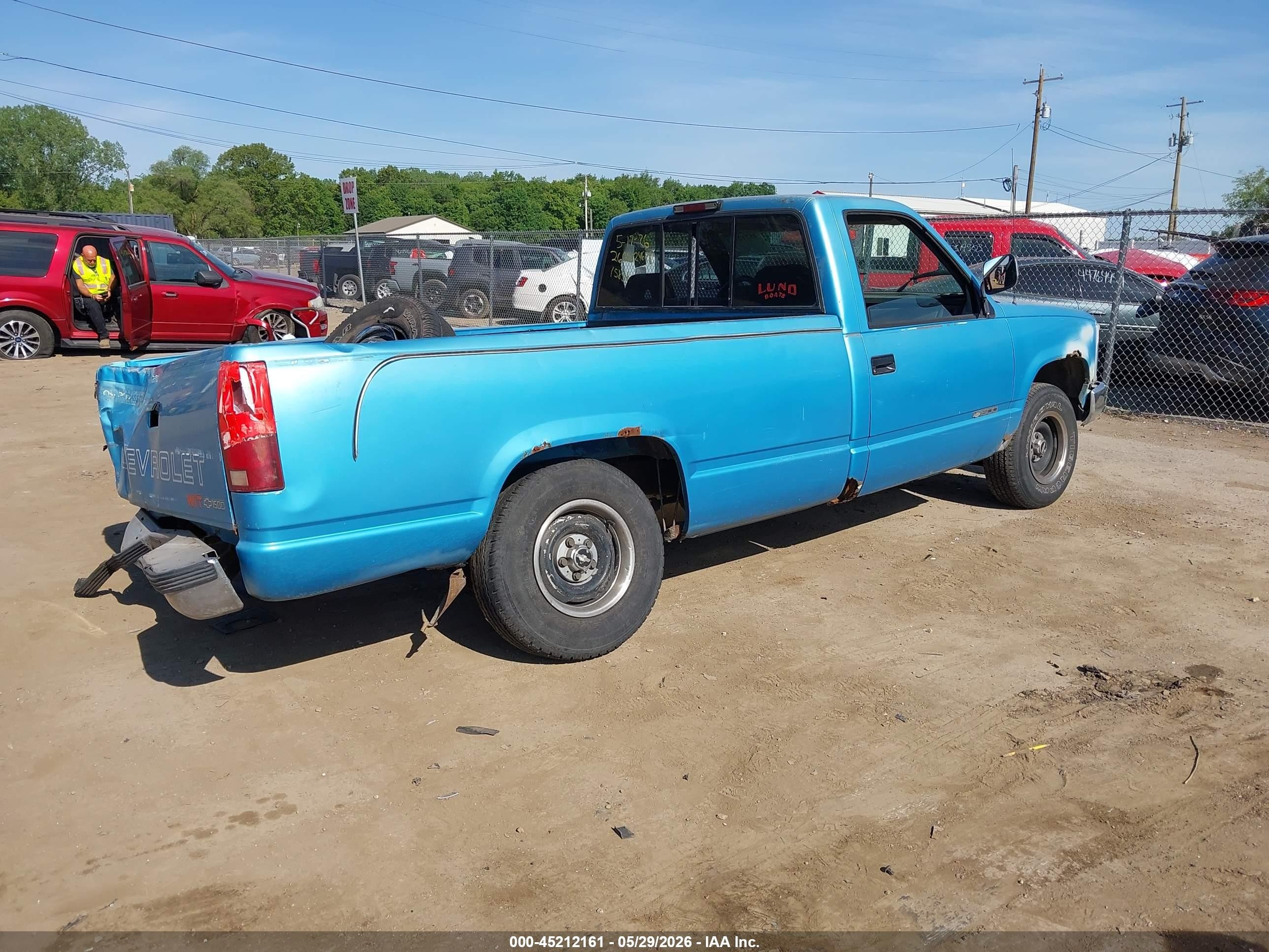 1994 Chevrolet Gmt-400 C1500 Blue vin: 1GCEC14Z1RZ145150