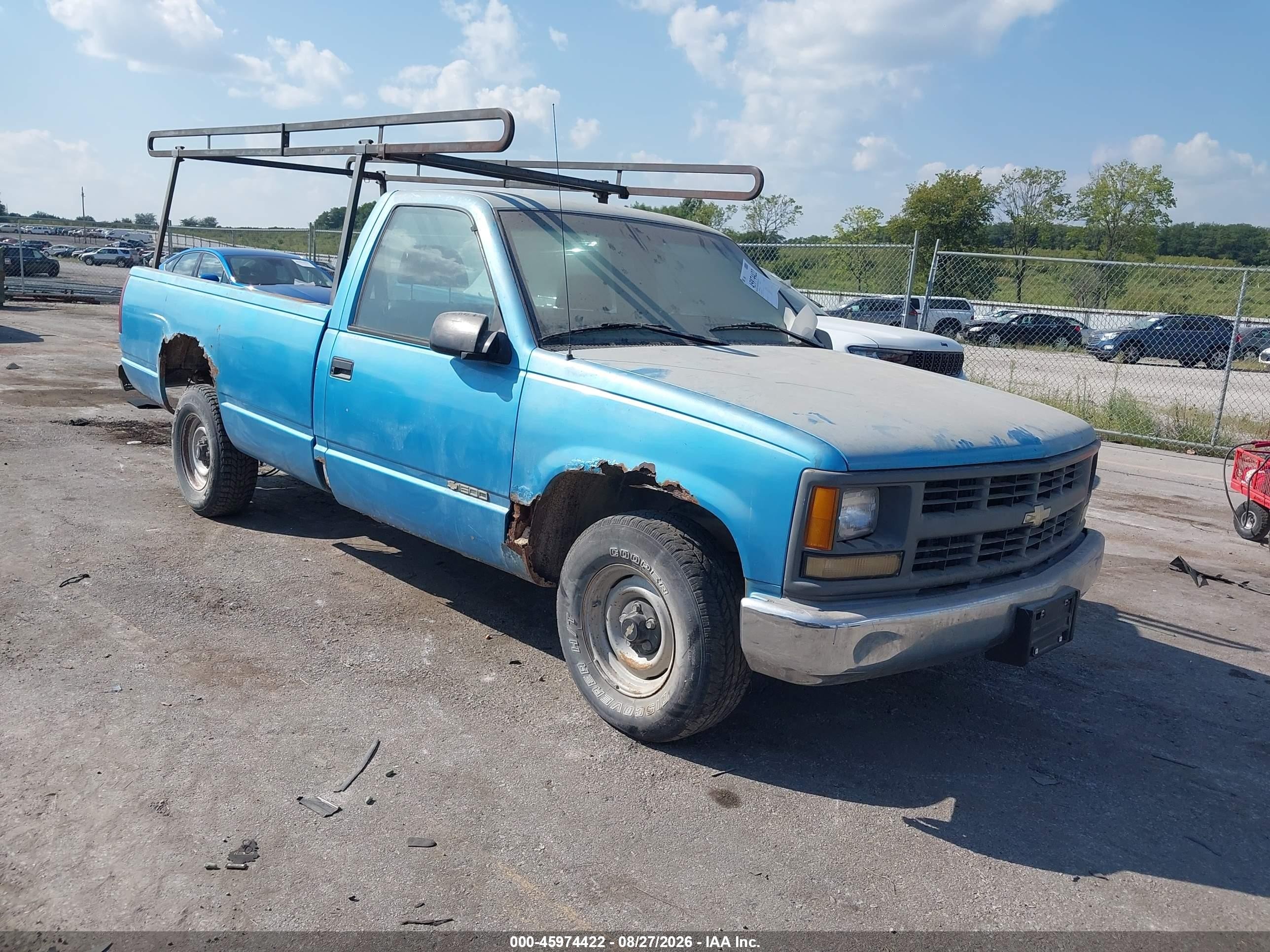 1995 Chevrolet Gmt-400 C1500 Blue vin: 1GCEC14Z2SZ231587