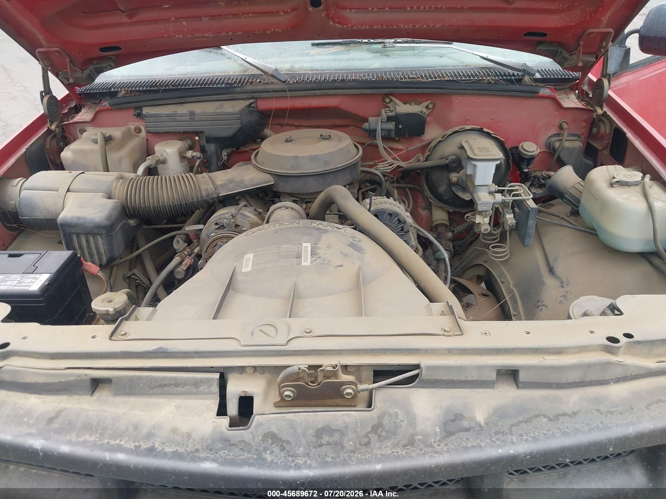 1993 Chevrolet Gmt-400 C1500 Red vin: 1GCEC14Z4PE210061