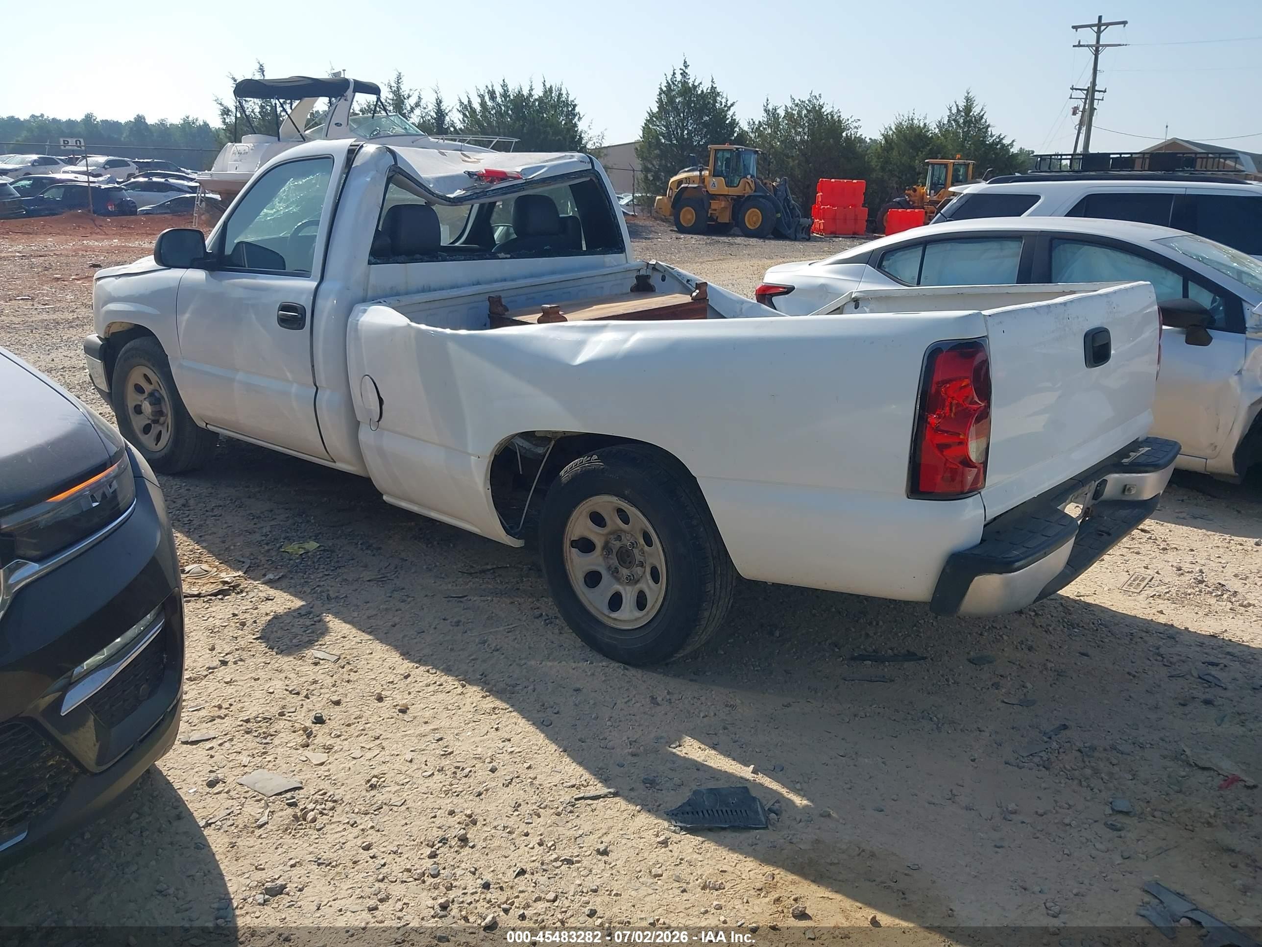 2006 Chevrolet Silverado 1500 Work Truck White vin: 1GCEC14Z56E256318