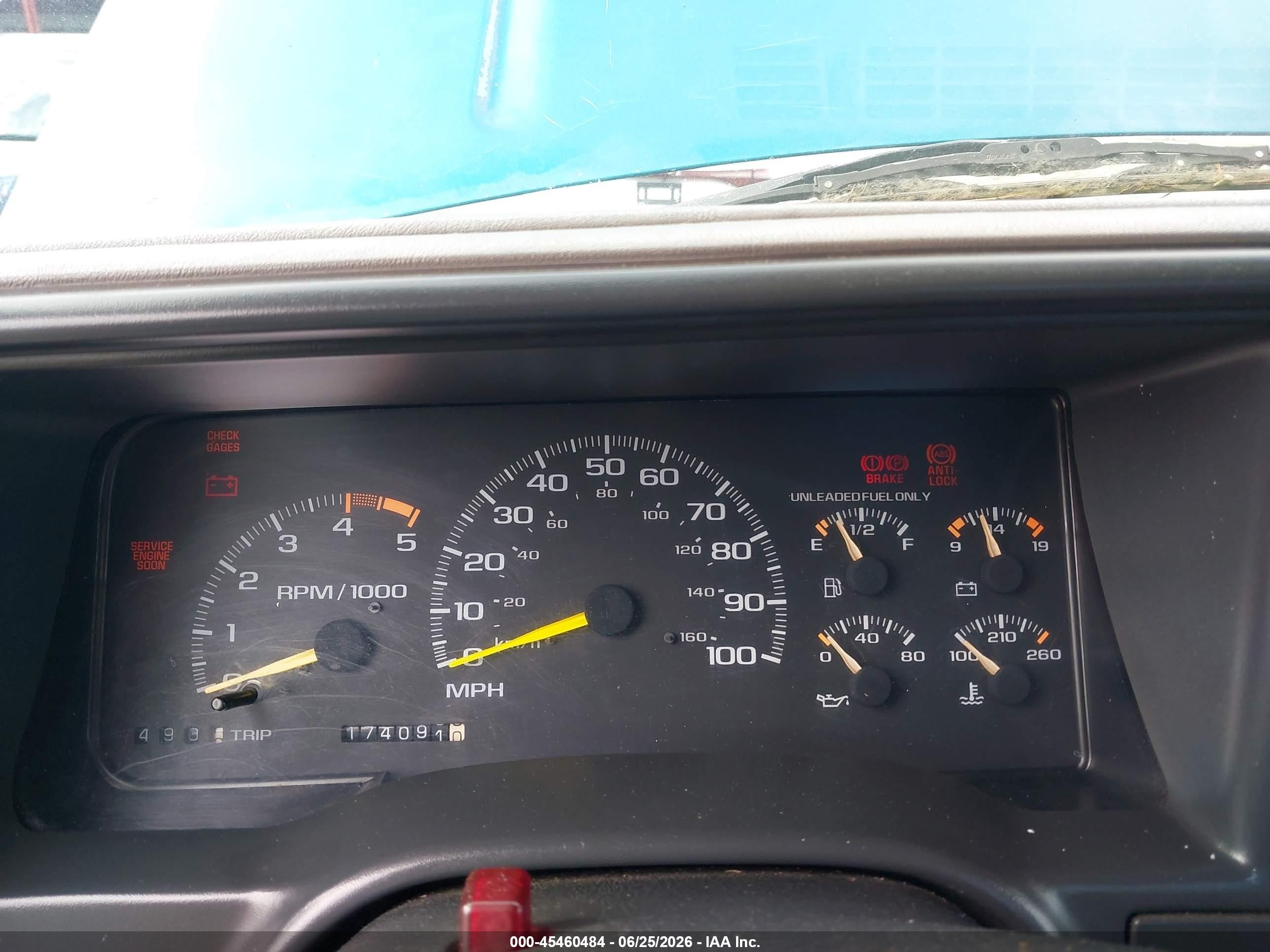 1995 Chevrolet Gmt-400 C1500 Blue vin: 1GCEC14Z5SZ253745