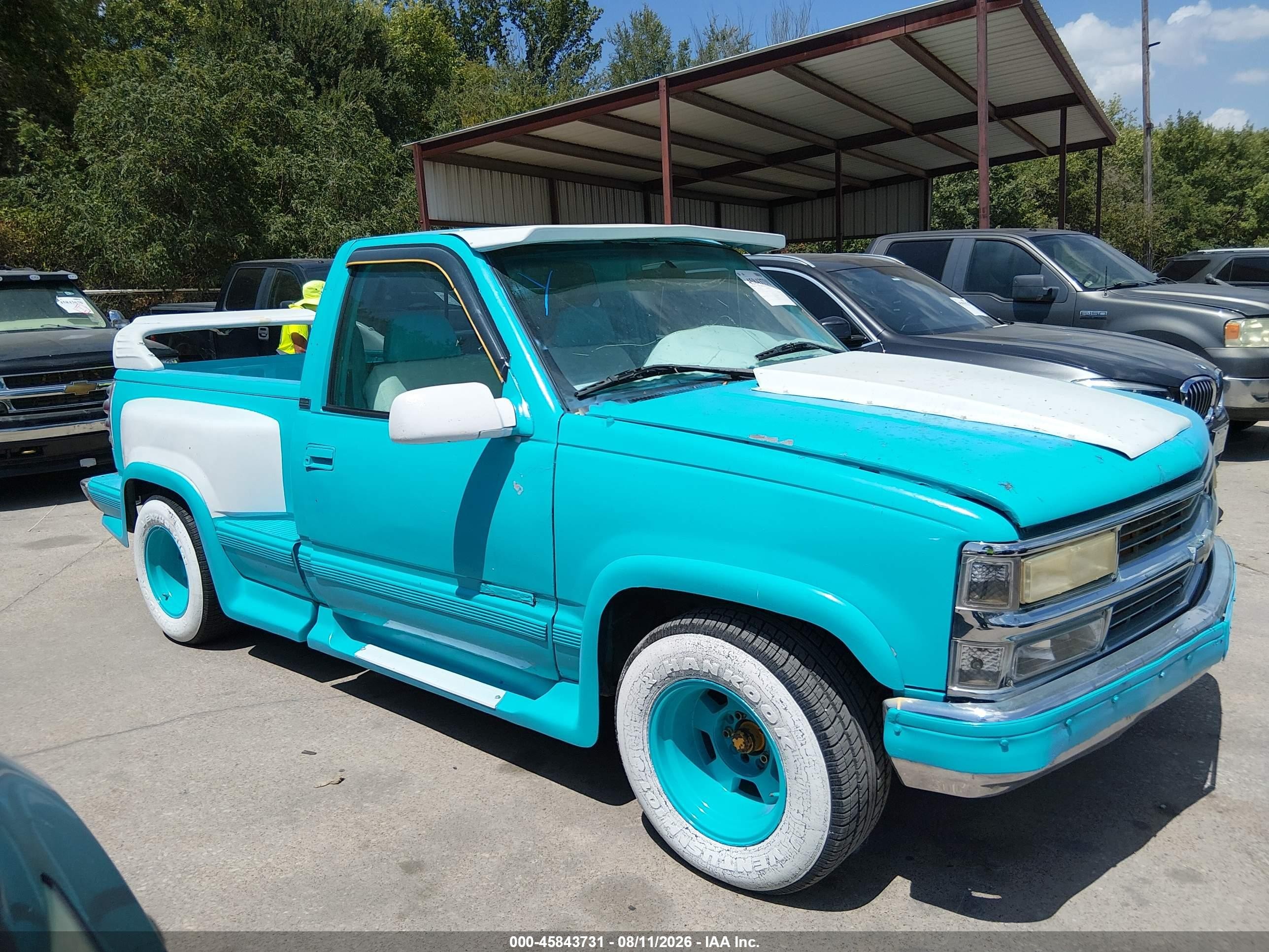 1995 Chevrolet Gmt-400 C1500 Green vin: 1GCEC14Z6SZ268352