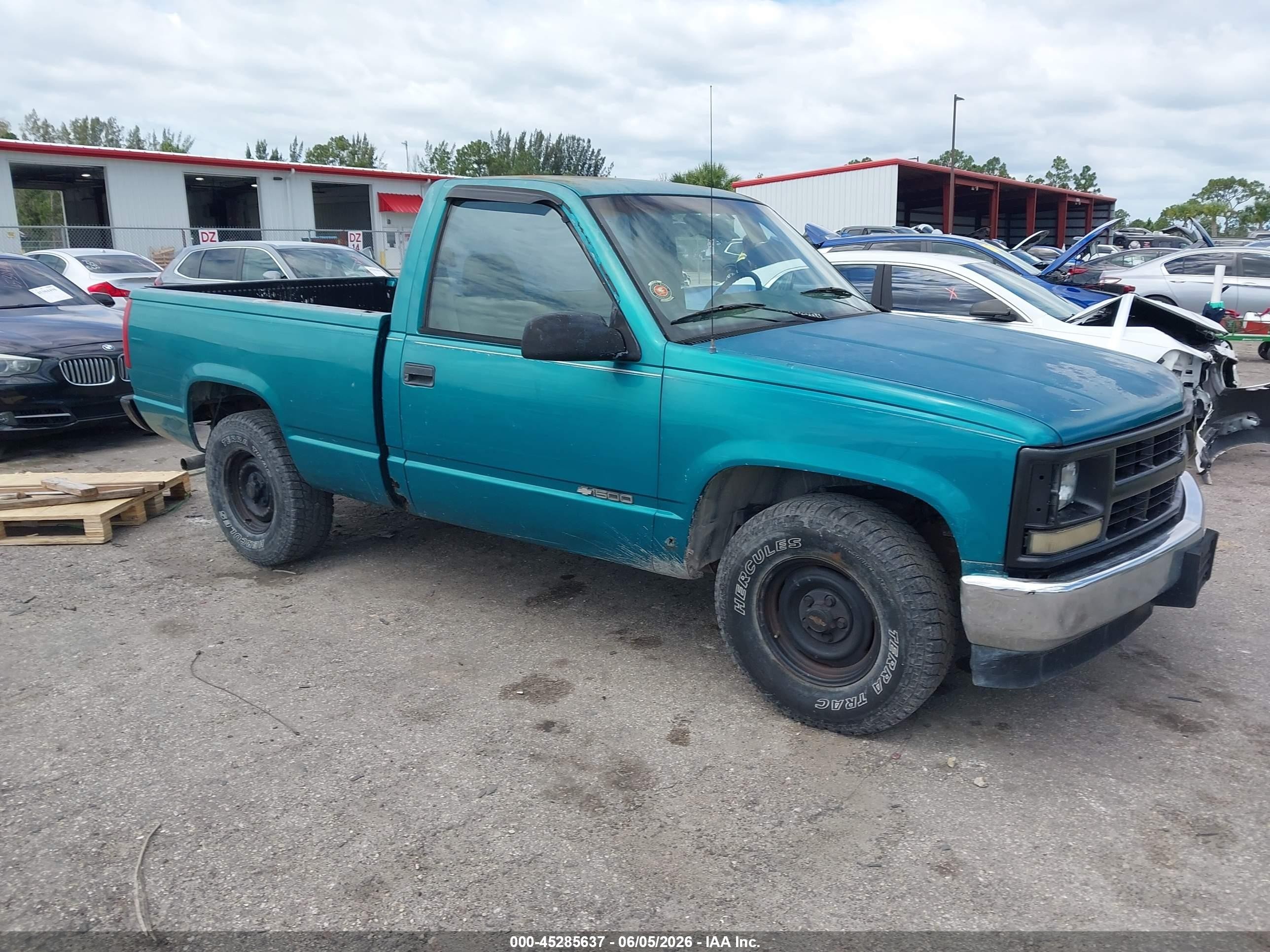 1995 Chevrolet Gmt-400 C1500 Teal vin: 1GCEC14Z8SZ157642