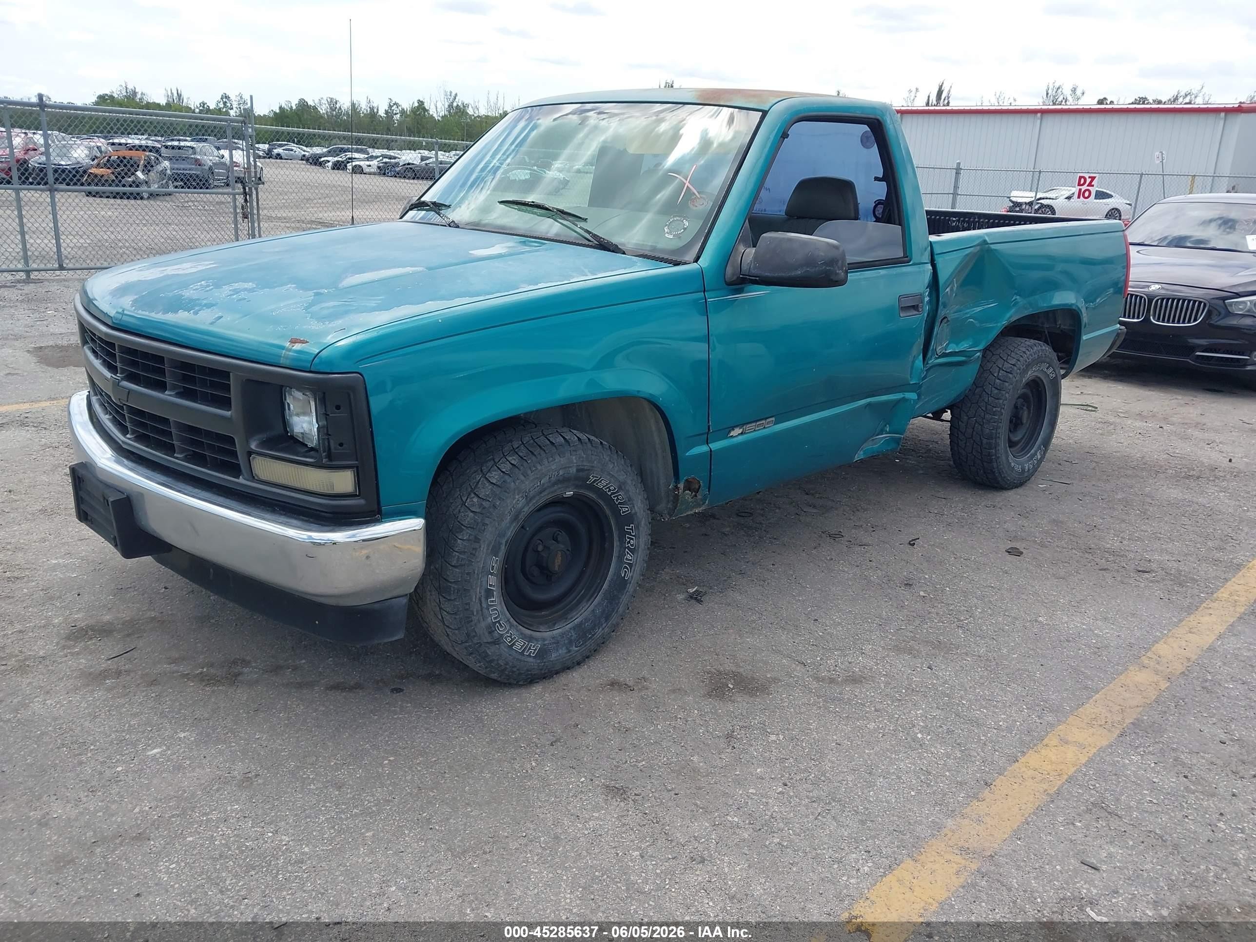 1995 Chevrolet Gmt-400 C1500 Teal vin: 1GCEC14Z8SZ157642