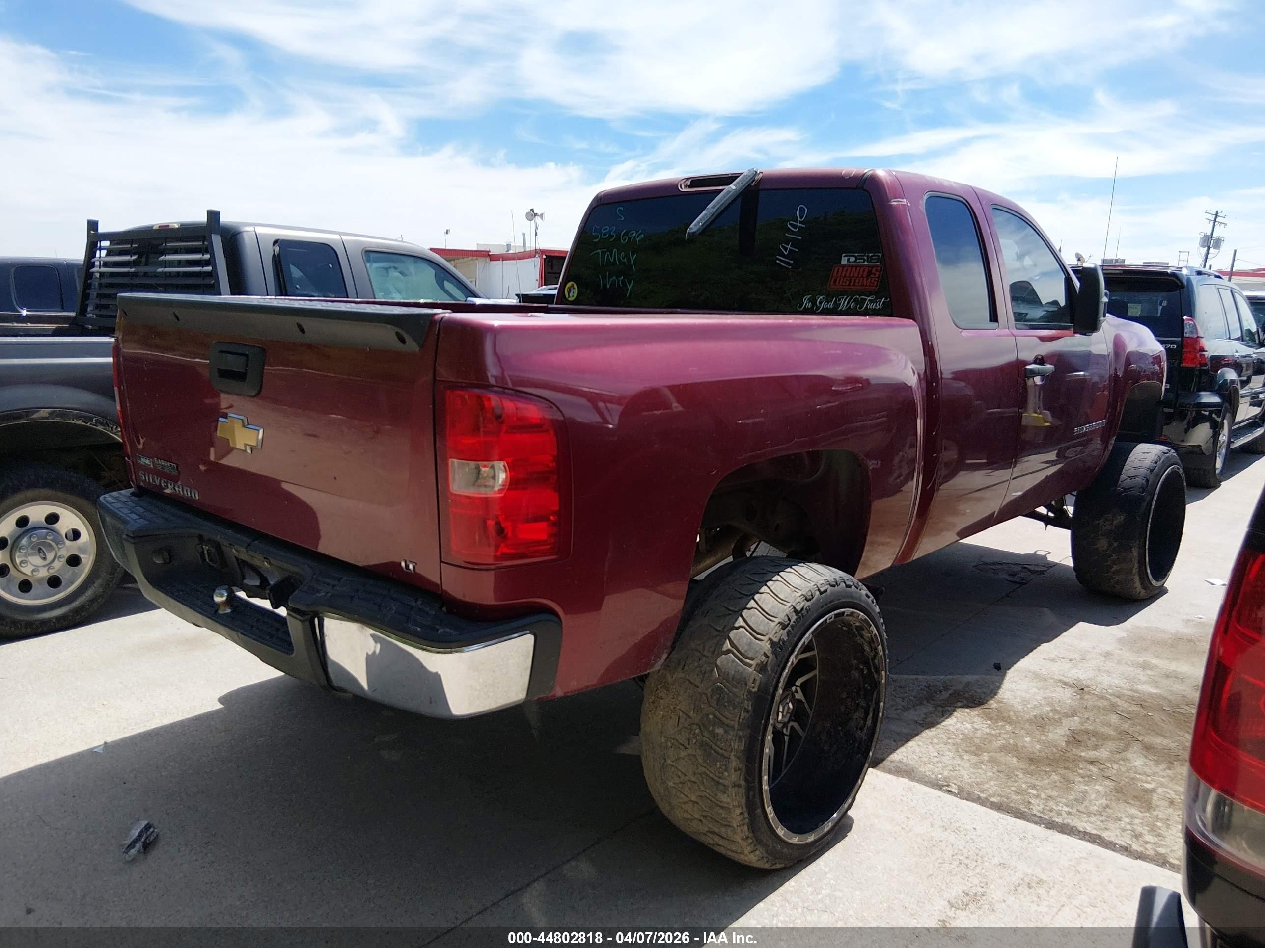 2007 Chevrolet Silverado 1500 Lt2 Темно-бордовый vin: 1GCEC19007Z583696