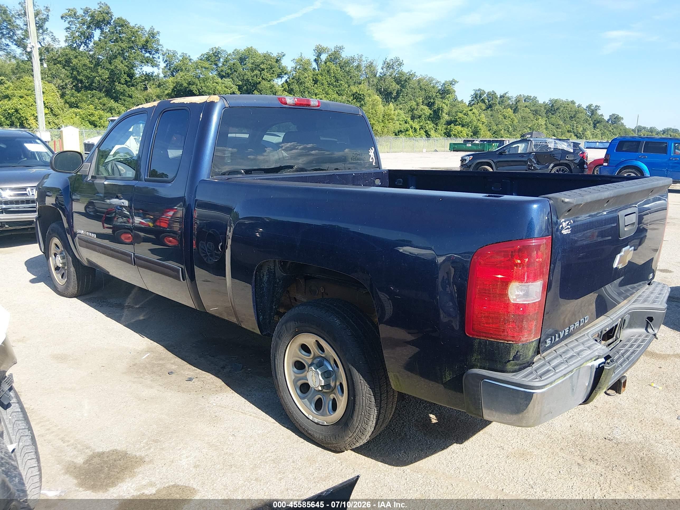 2009 Chevrolet Silverado 1500 Ls Blue vin: 1GCEC19C19Z283727