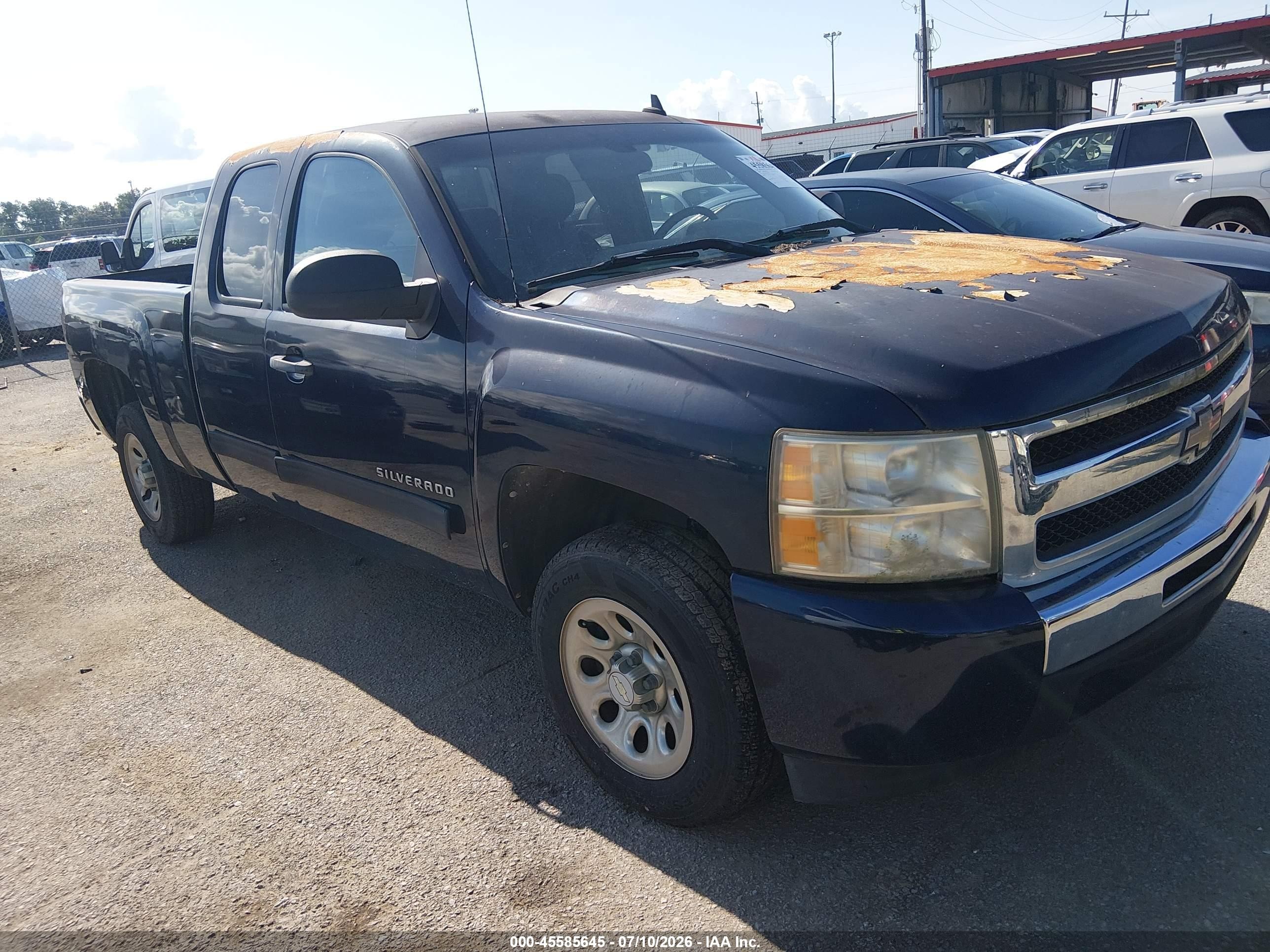 2009 Chevrolet Silverado 1500 Ls Blue vin: 1GCEC19C19Z283727