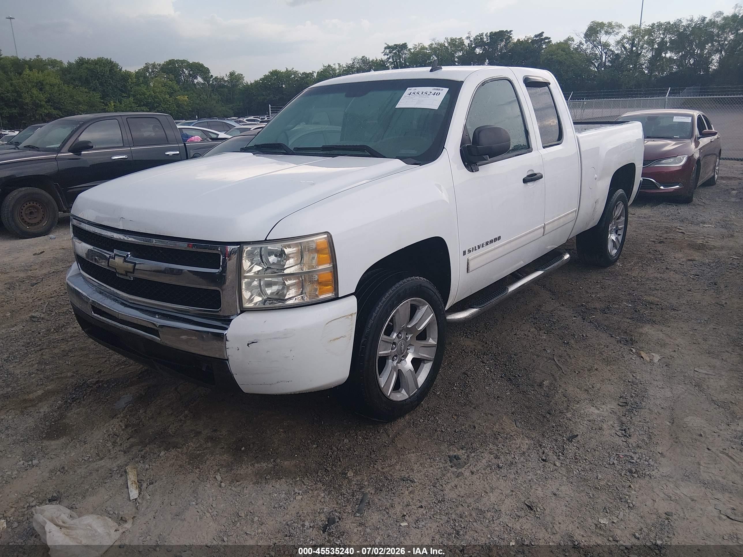 2009 Chevrolet Silverado 1500 Ls White vin: 1GCEC19C39Z183287