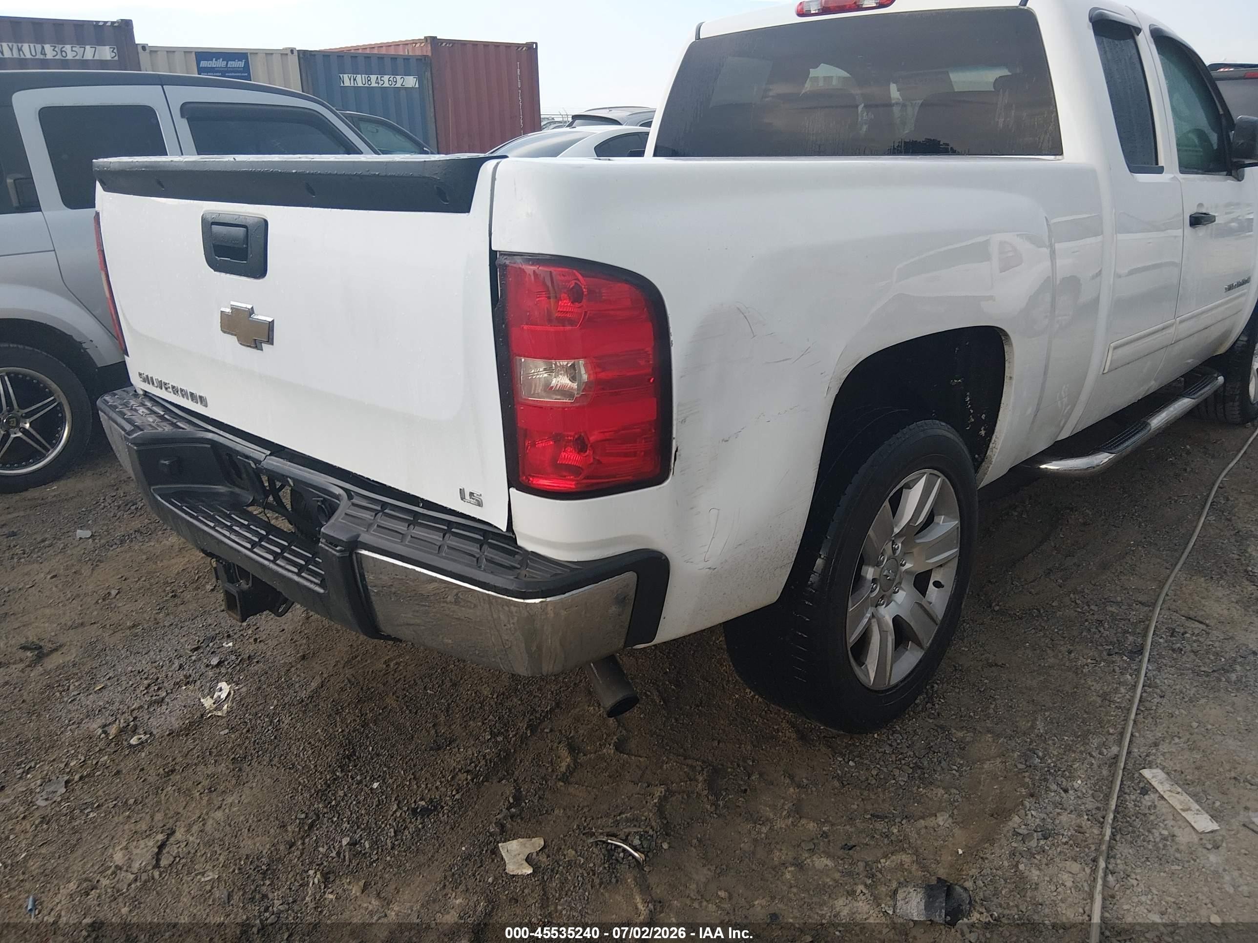 2009 Chevrolet Silverado 1500 Ls White vin: 1GCEC19C39Z183287