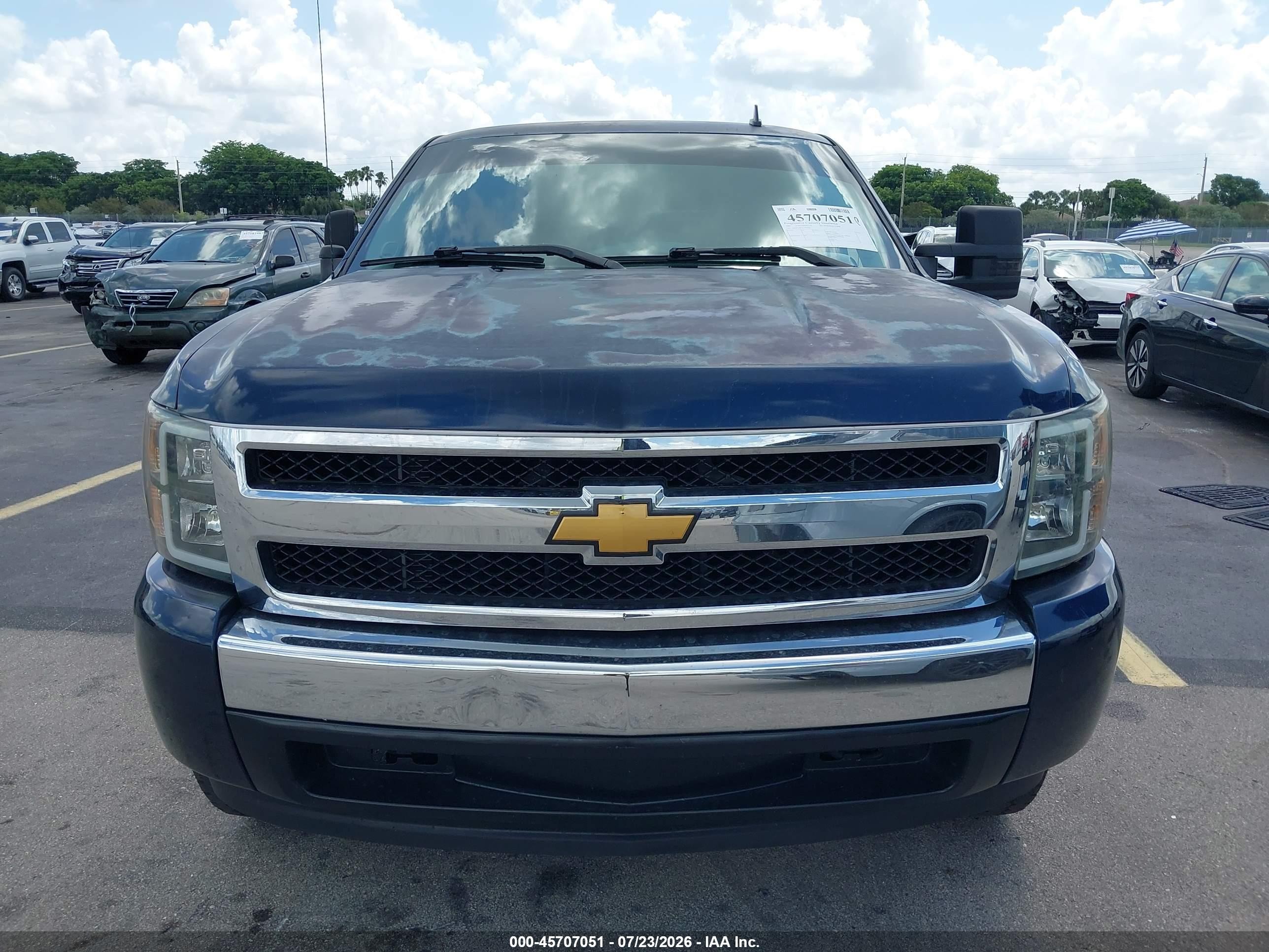 2007 Chevrolet Silverado 1500 Work Truck Blue vin: 1GCEC19C47Z506582