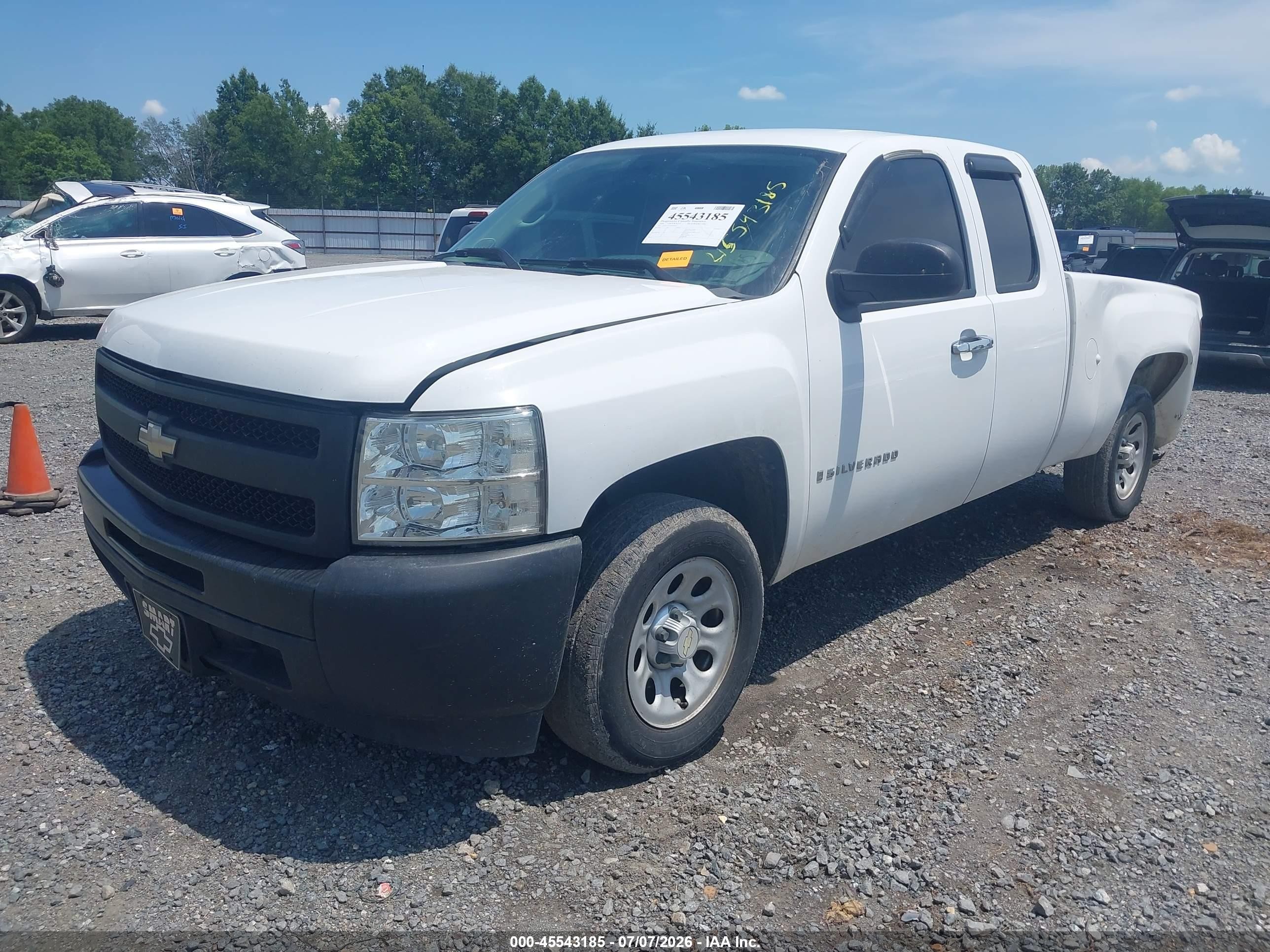 2009 Chevrolet Silverado 1500 Work Truck White vin: 1GCEC19C49Z261642