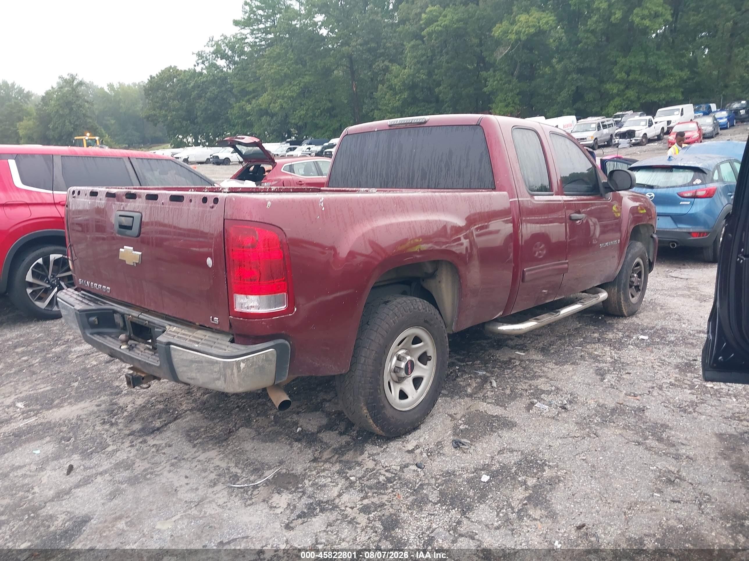 2009 Chevrolet Silverado 1500 Ls Maroon vin: 1GCEC19CX9Z222649