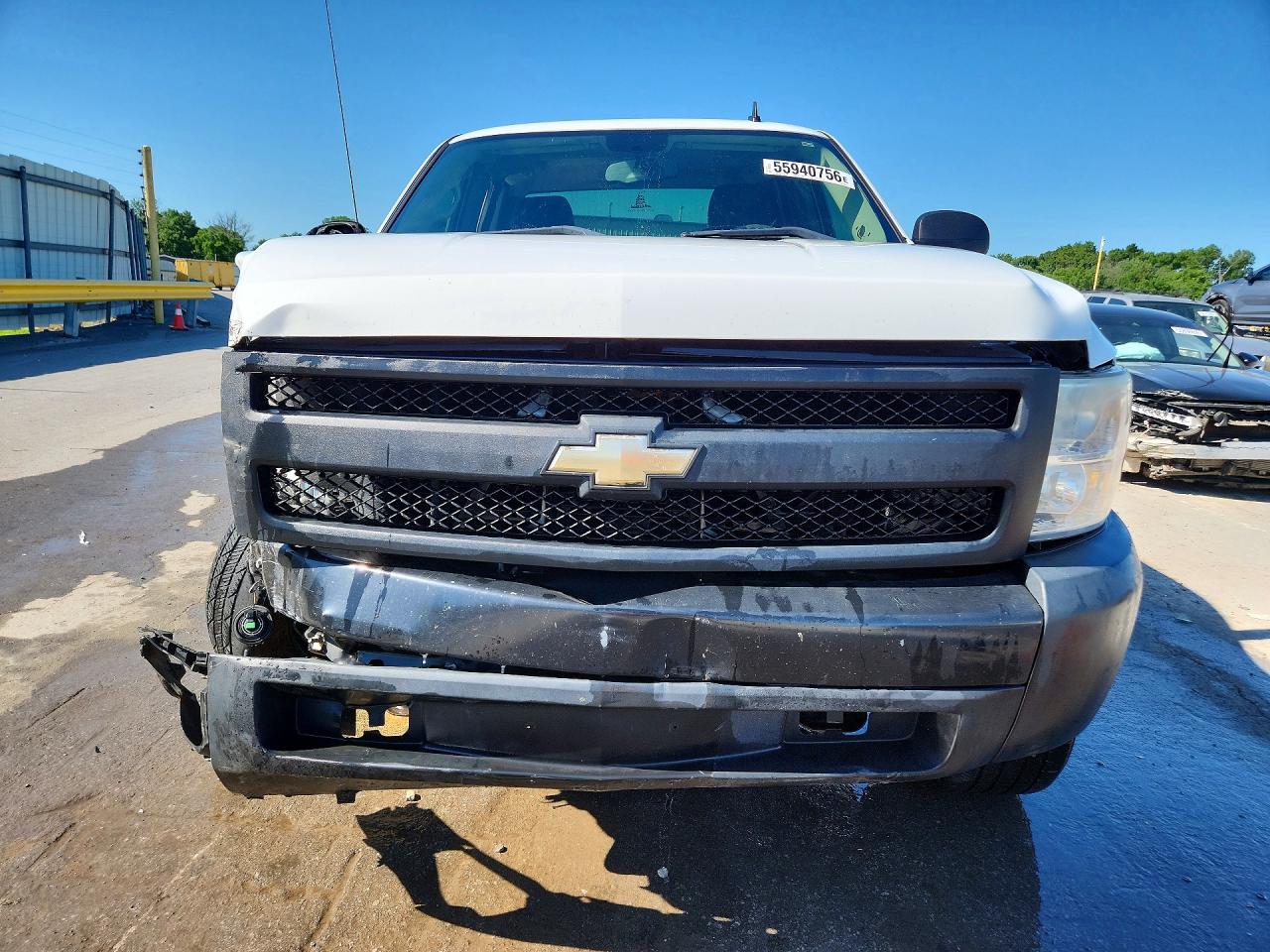 2007 Chevrolet Silverado C1500 White vin: 1GCEC19J17E601557