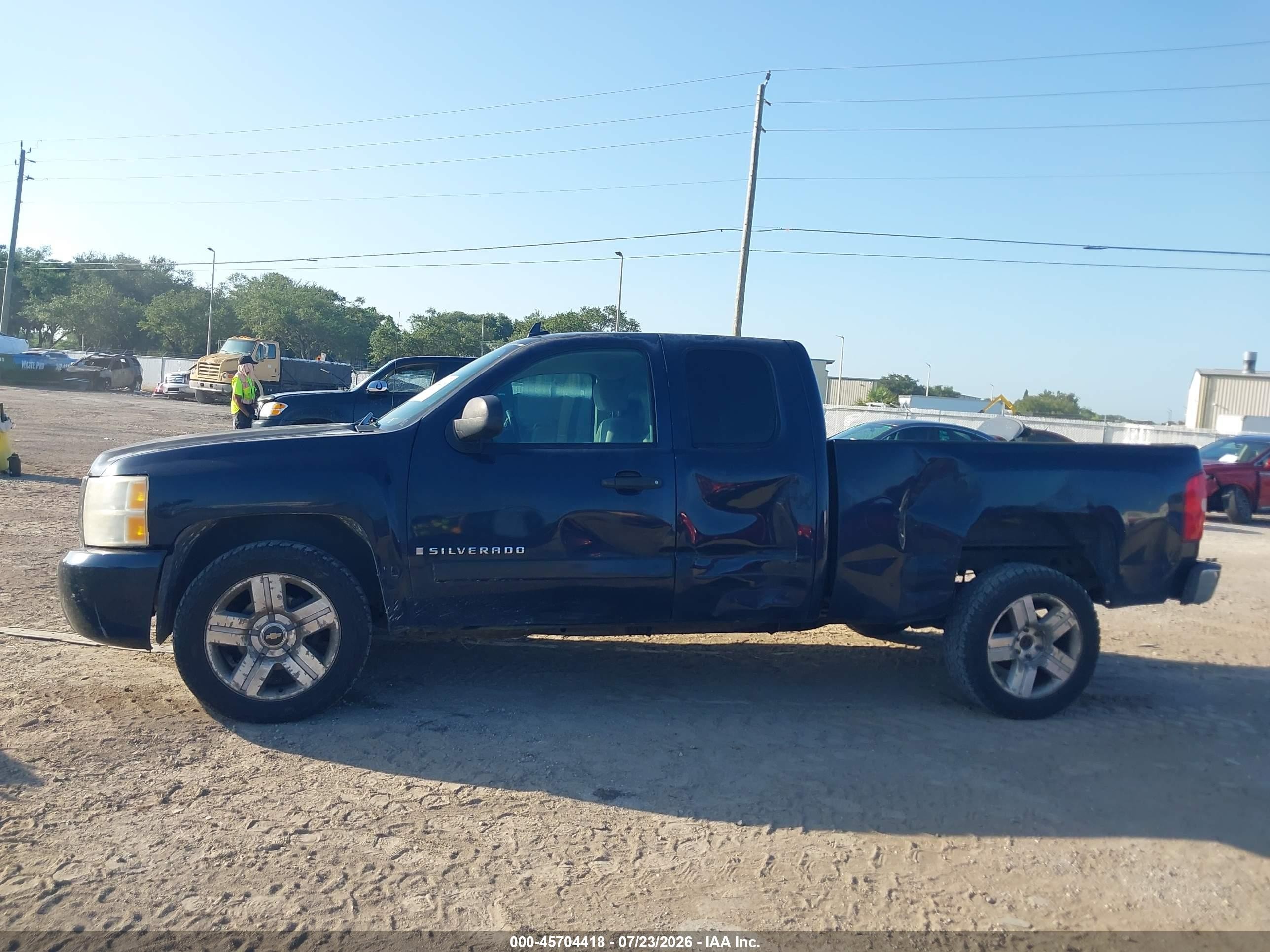 2008 Chevrolet Silverado 1500 Lt1 Blue vin: 1GCEC19J28Z304436