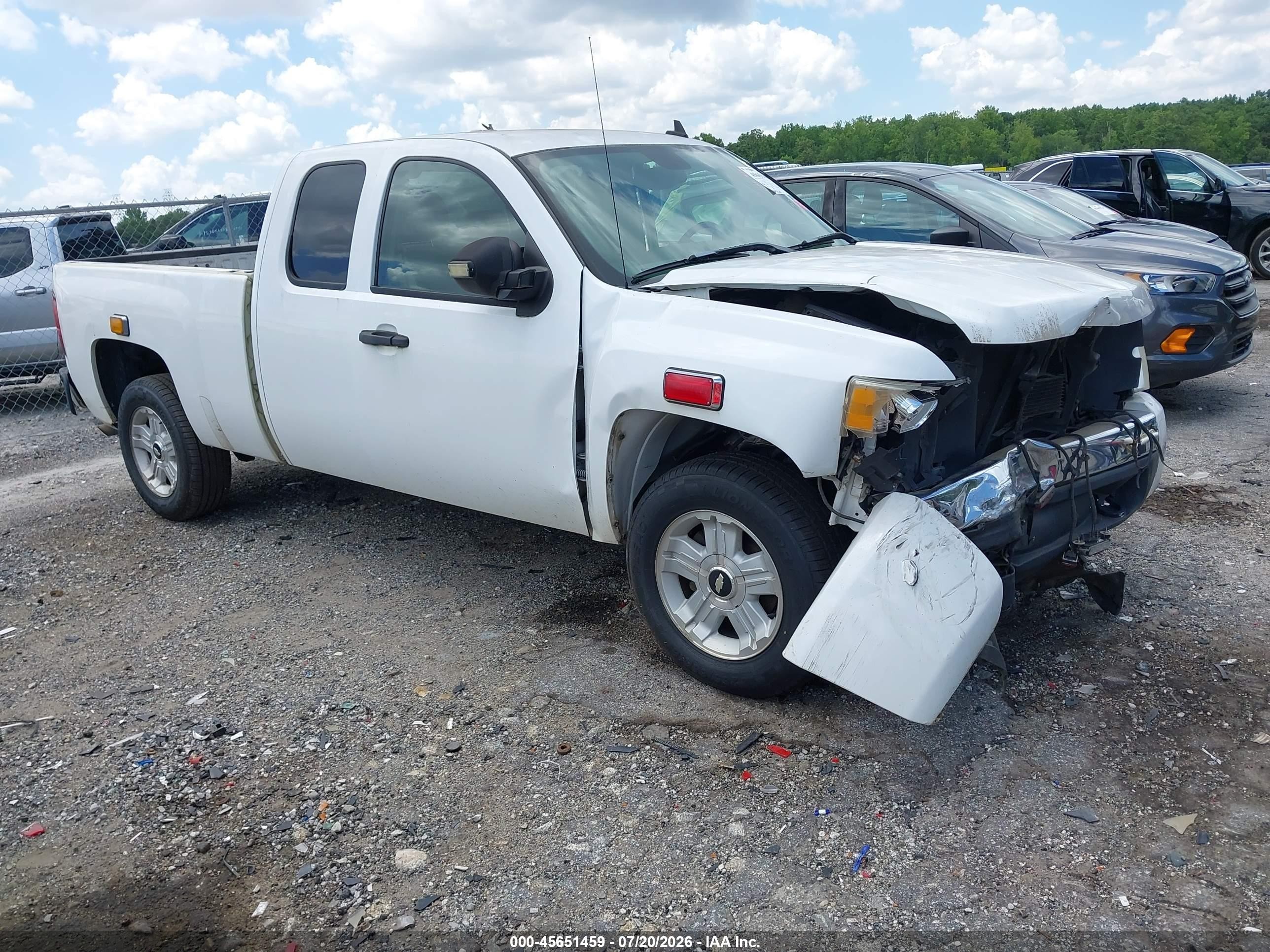 2007 Chevrolet Silverado 1500 Lt1 White vin: 1GCEC19J37Z514820