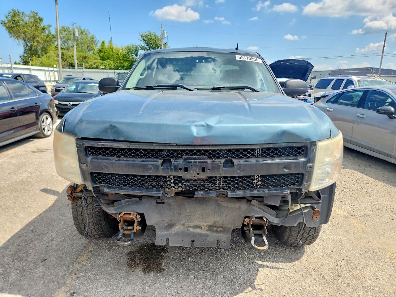 2007 Chevrolet Silverado C1500 Blue vin: 1GCEC19J37Z626968