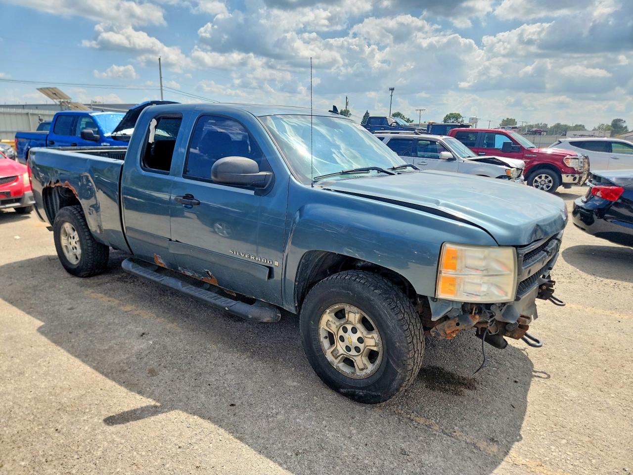 2007 Chevrolet Silverado C1500 Blue vin: 1GCEC19J37Z626968