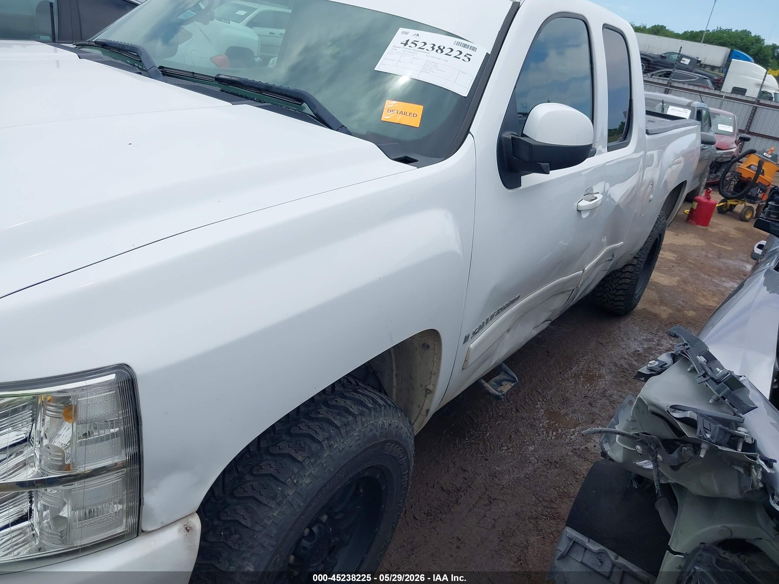 2008 Chevrolet Silverado 1500 Lt1 White vin: 1GCEC19J58Z111293